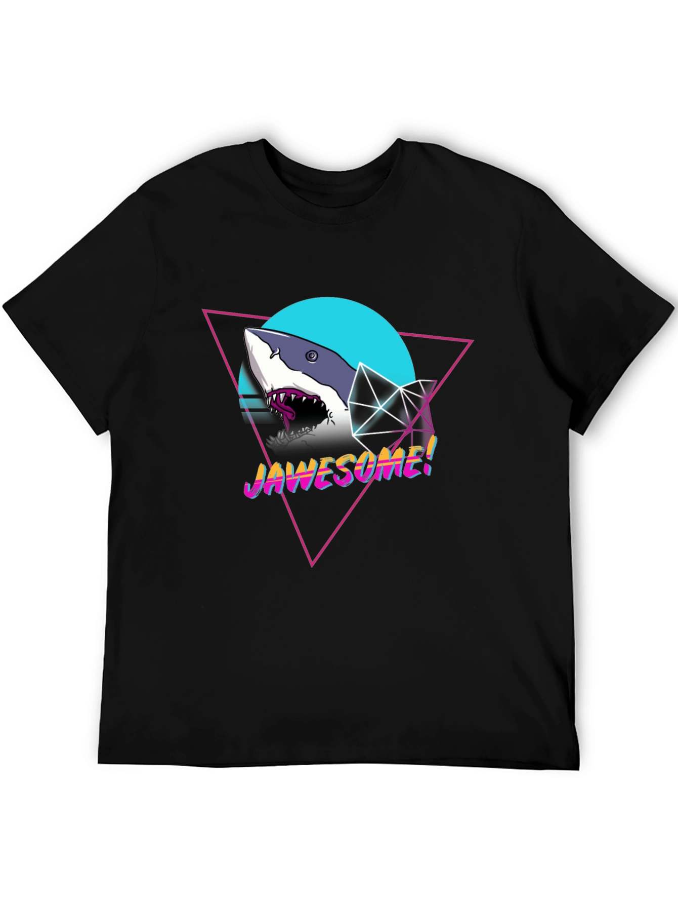 Jawsome Shark Graphic Tee - Retro Style