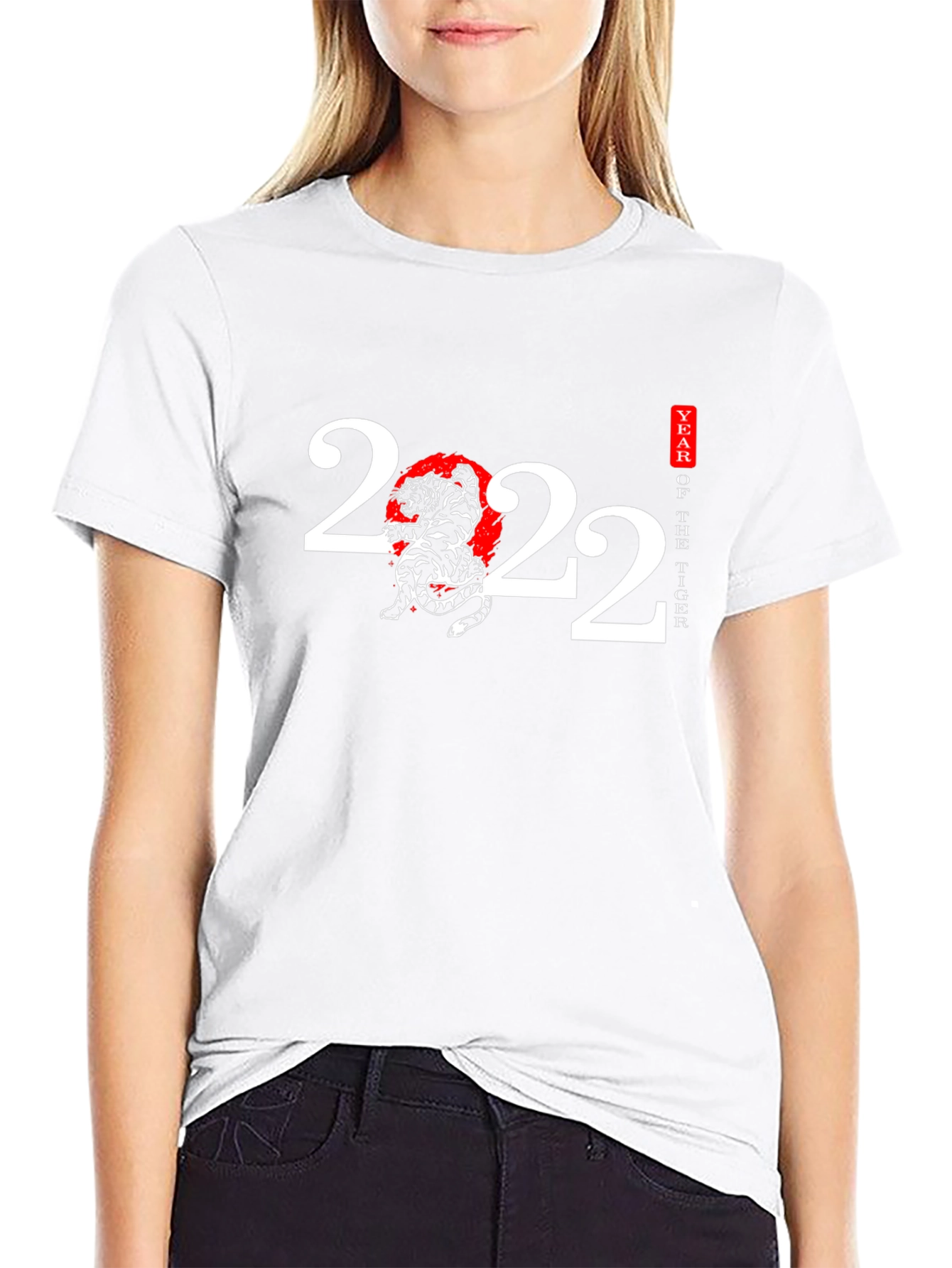 Year of the Tiger 2022 Black Graphic Tee