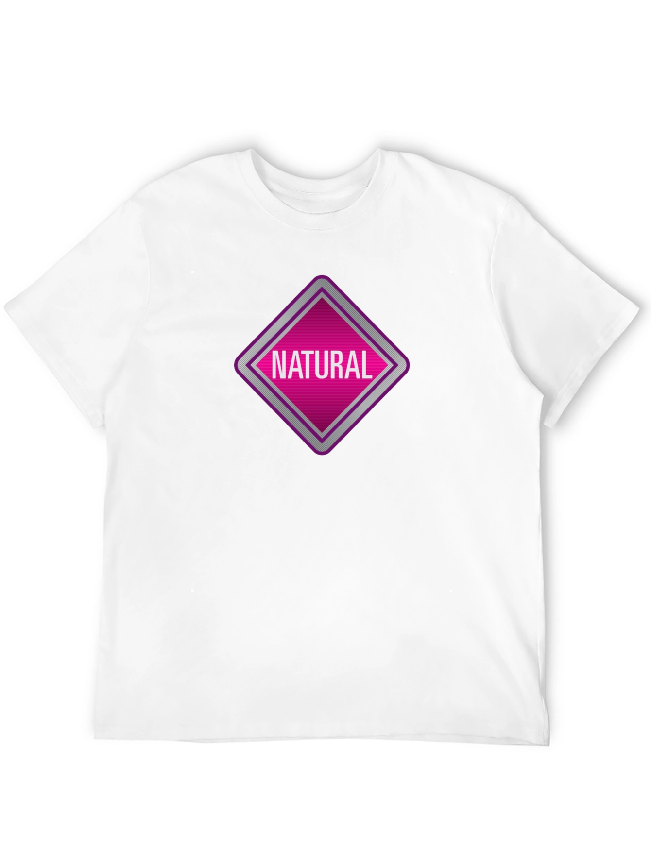 Natural Graphic Tee - Black Cotton T-Shirt