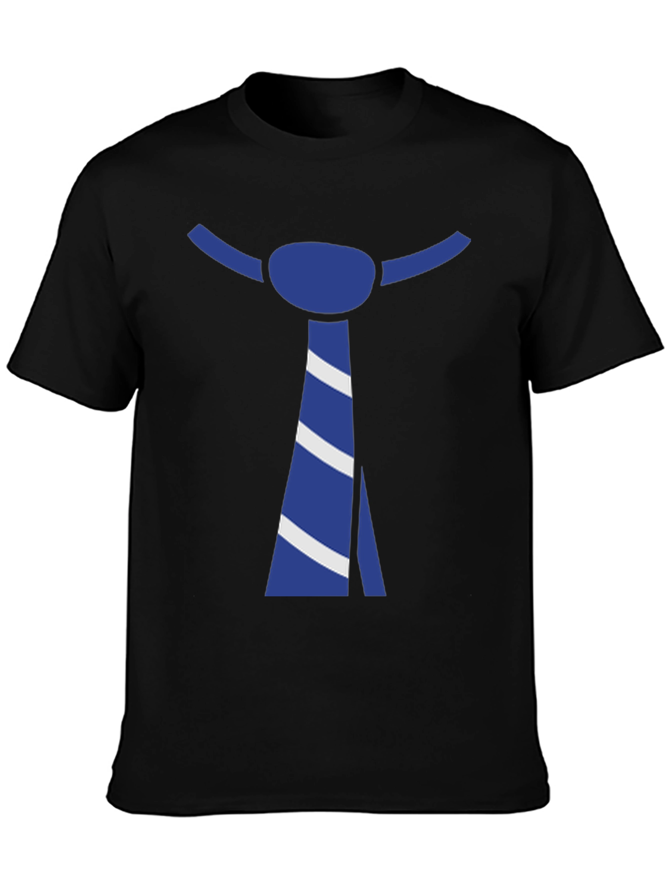 Tie Graphic Black T-Shirt