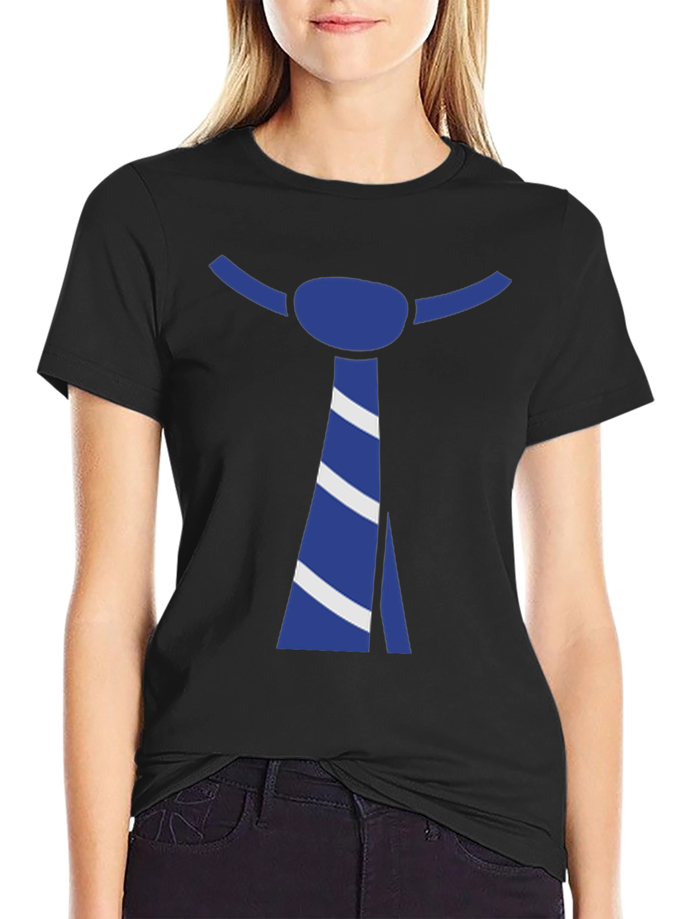 Tie Graphic Black T-Shirt