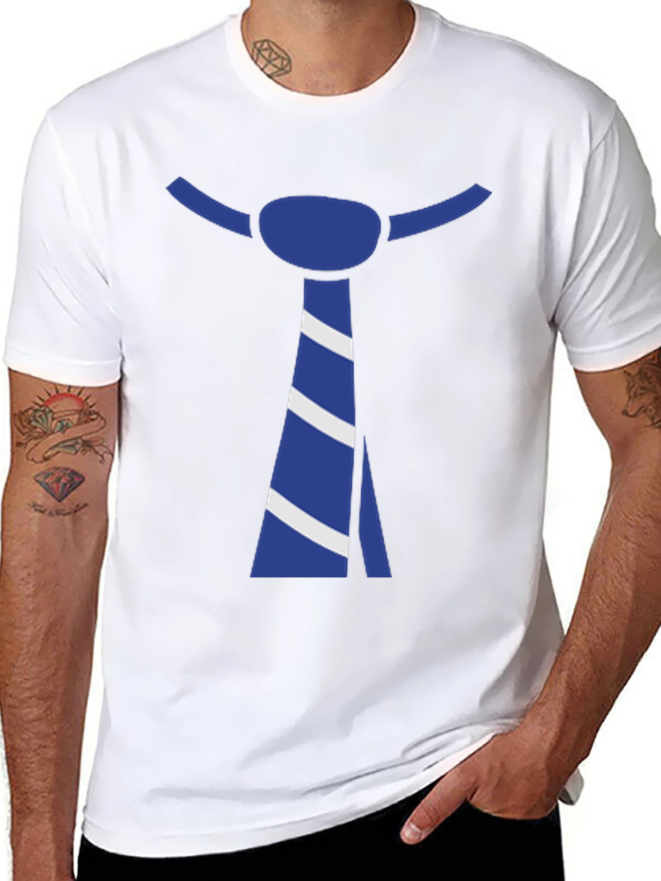 Tie Graphic Black T-Shirt