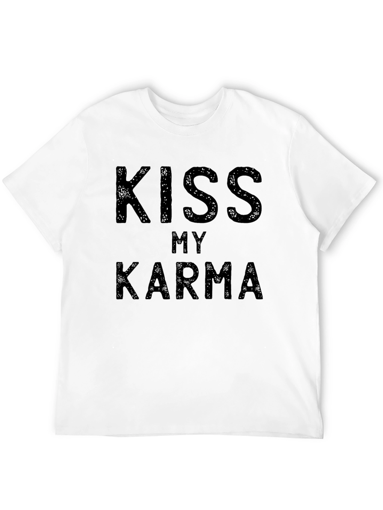 Kiss My Karma Black T-Shirt - Mens Graphic Tee