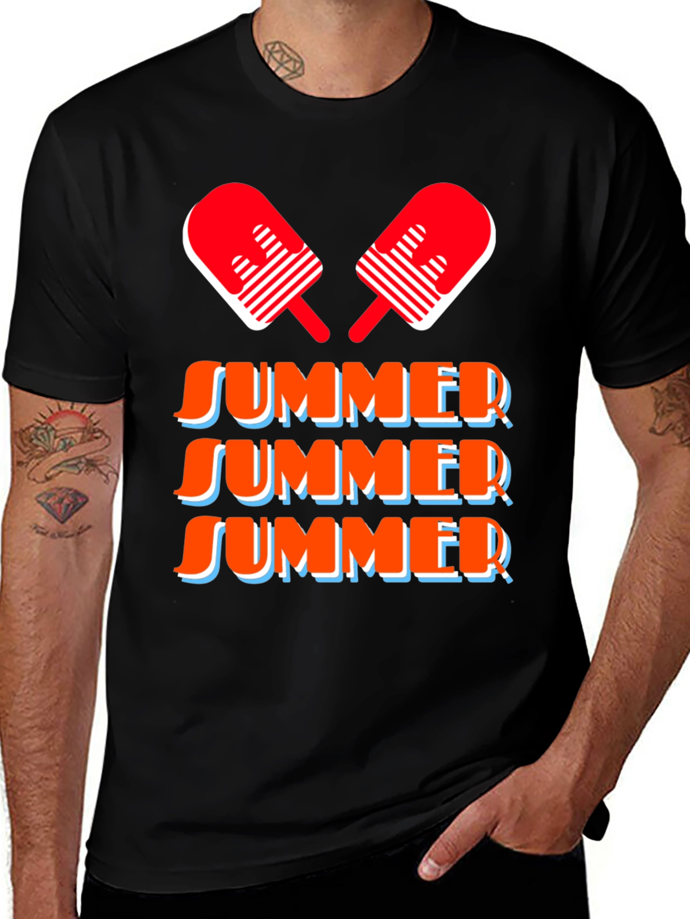 Summer Popsicle Graphic Tee - Short Sleeve