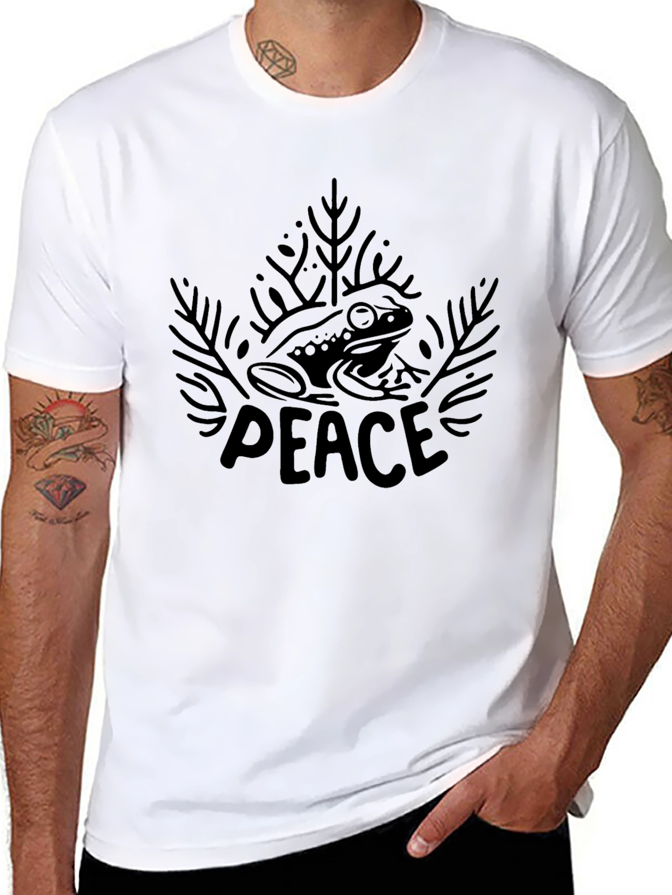 Frog Peace Graphic T-Shirt