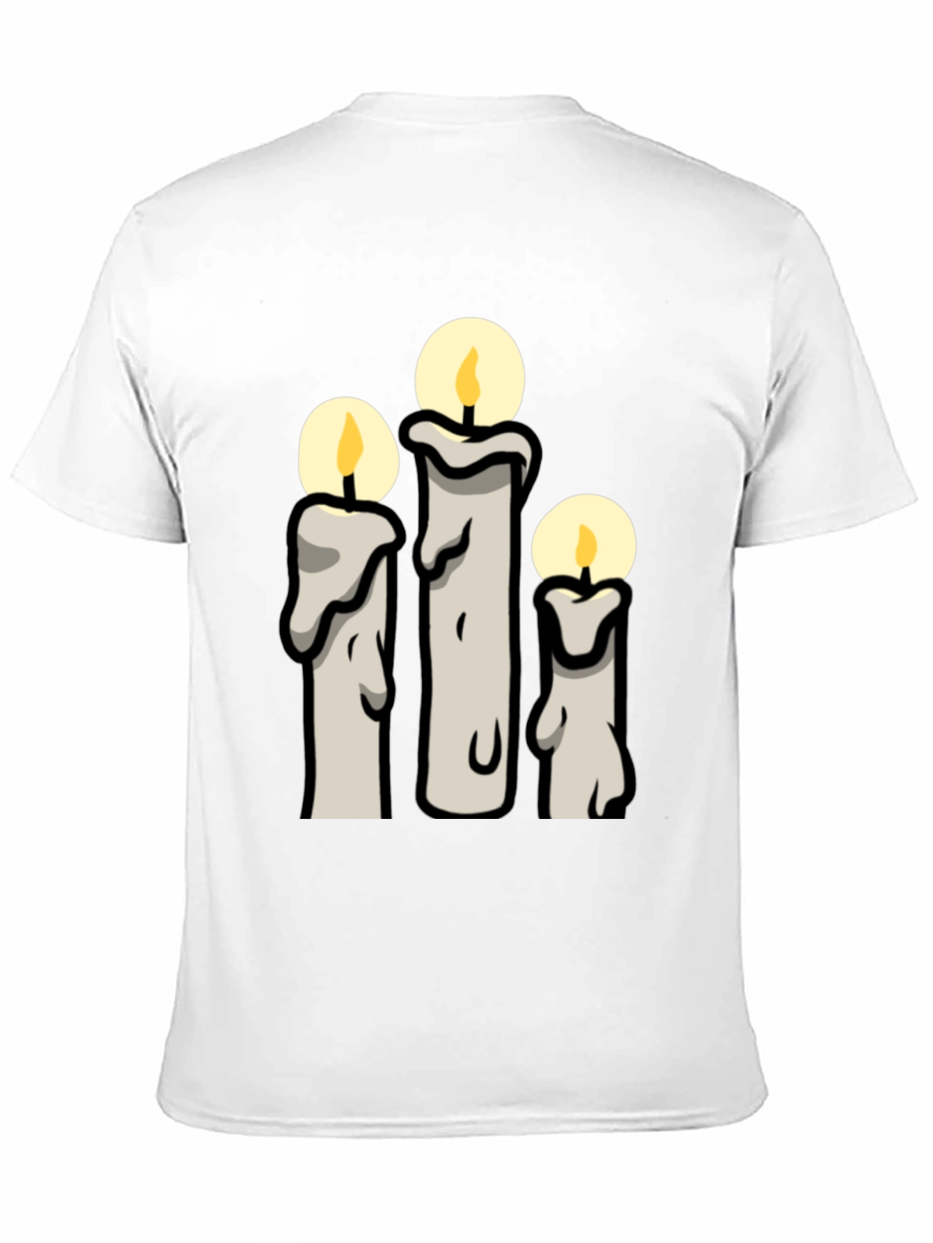 Candle Graphic Black T-Shirt