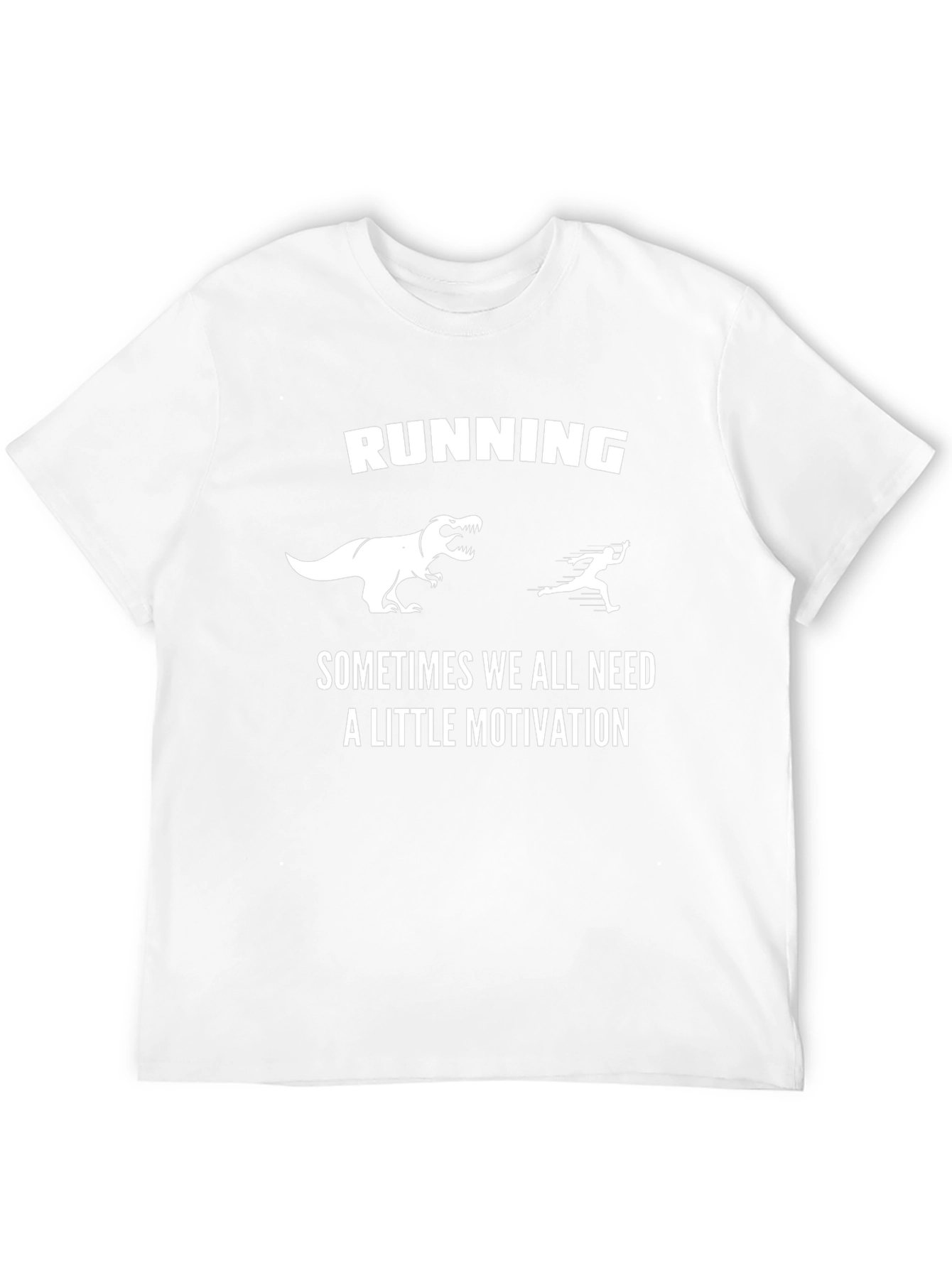 Running Motivation T-Shirt: Dinosaur Chase