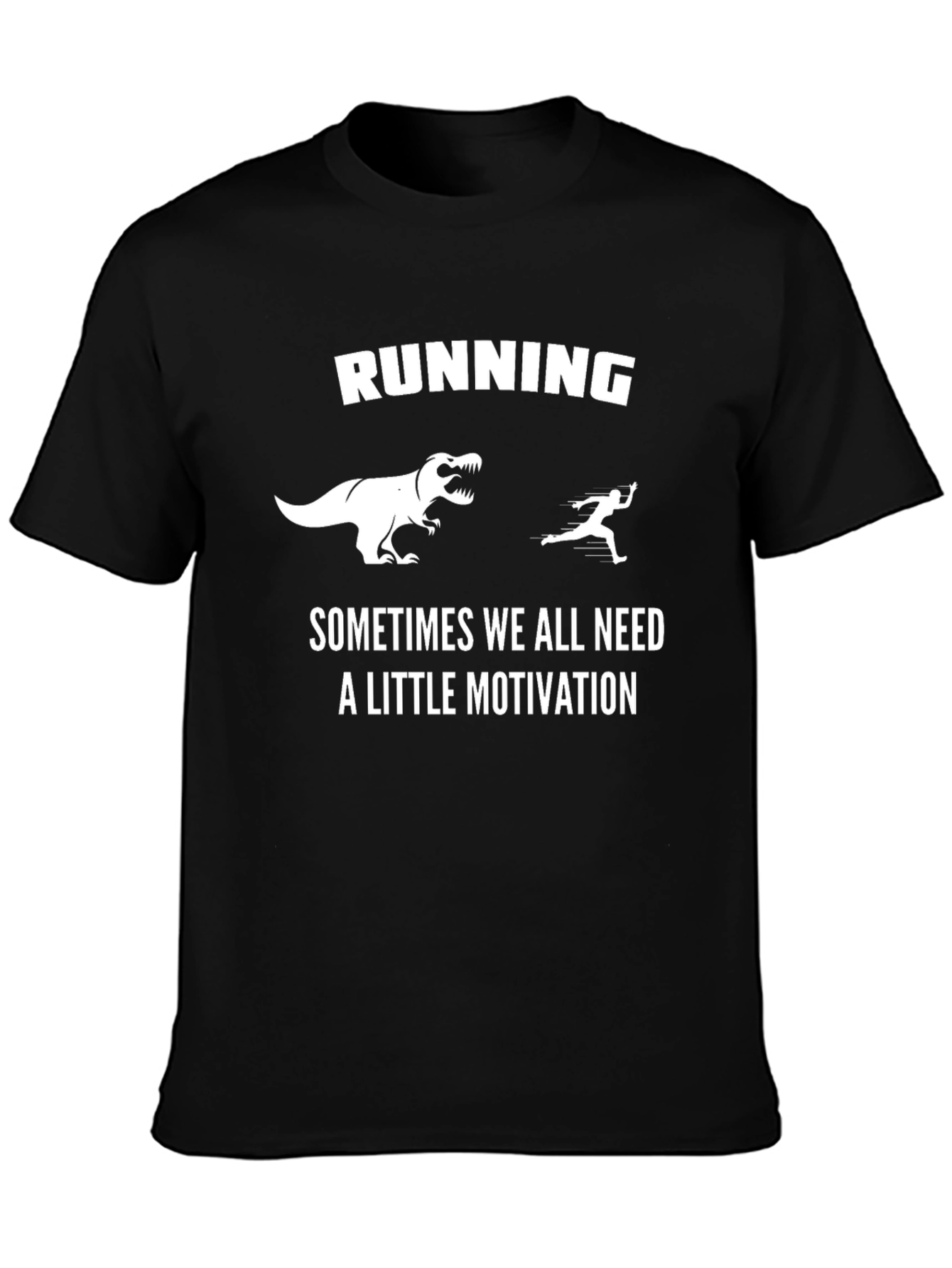 Running Motivation T-Shirt: Dinosaur Chase