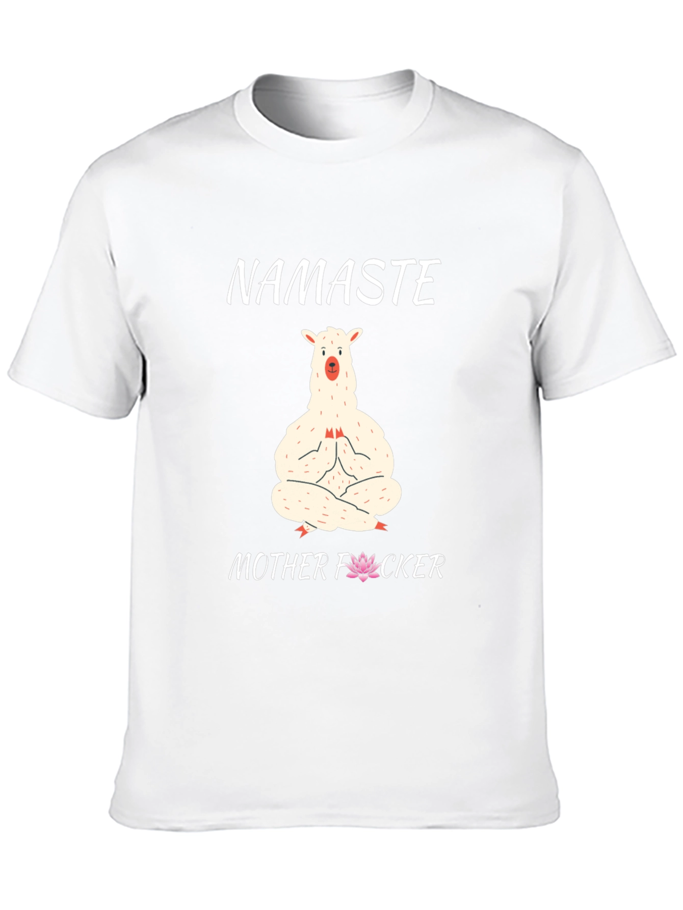 Namaste Llama Graphic T-Shirt - Funny Yoga Tee