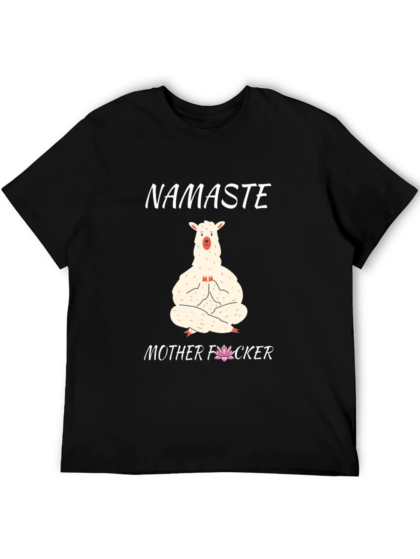 Namaste Llama Graphic T-Shirt - Funny Yoga Tee