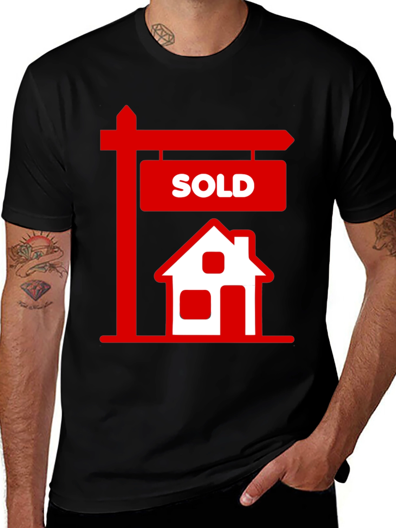 Sold House Graphic Tee - Real Estate T-Shirt