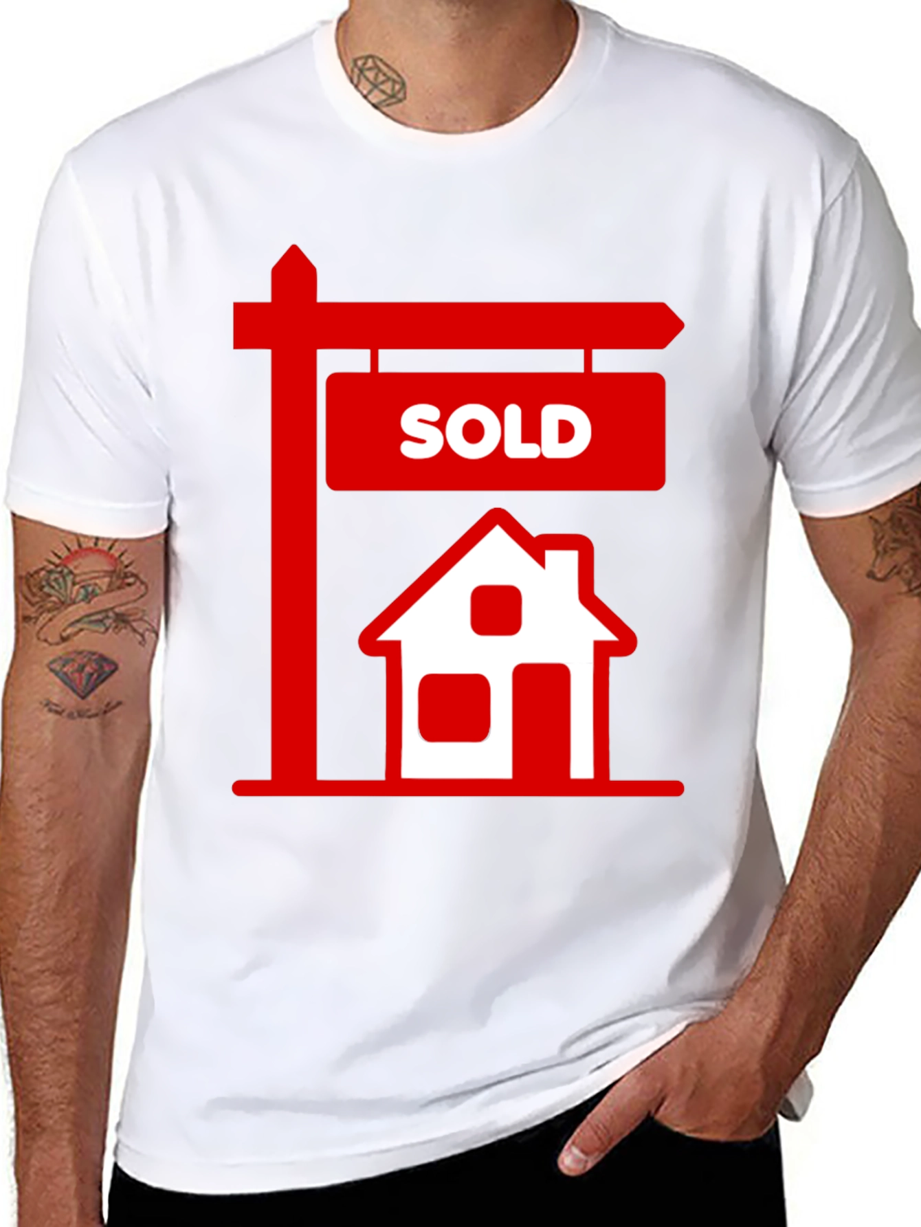 Sold House Graphic Tee - Real Estate T-Shirt