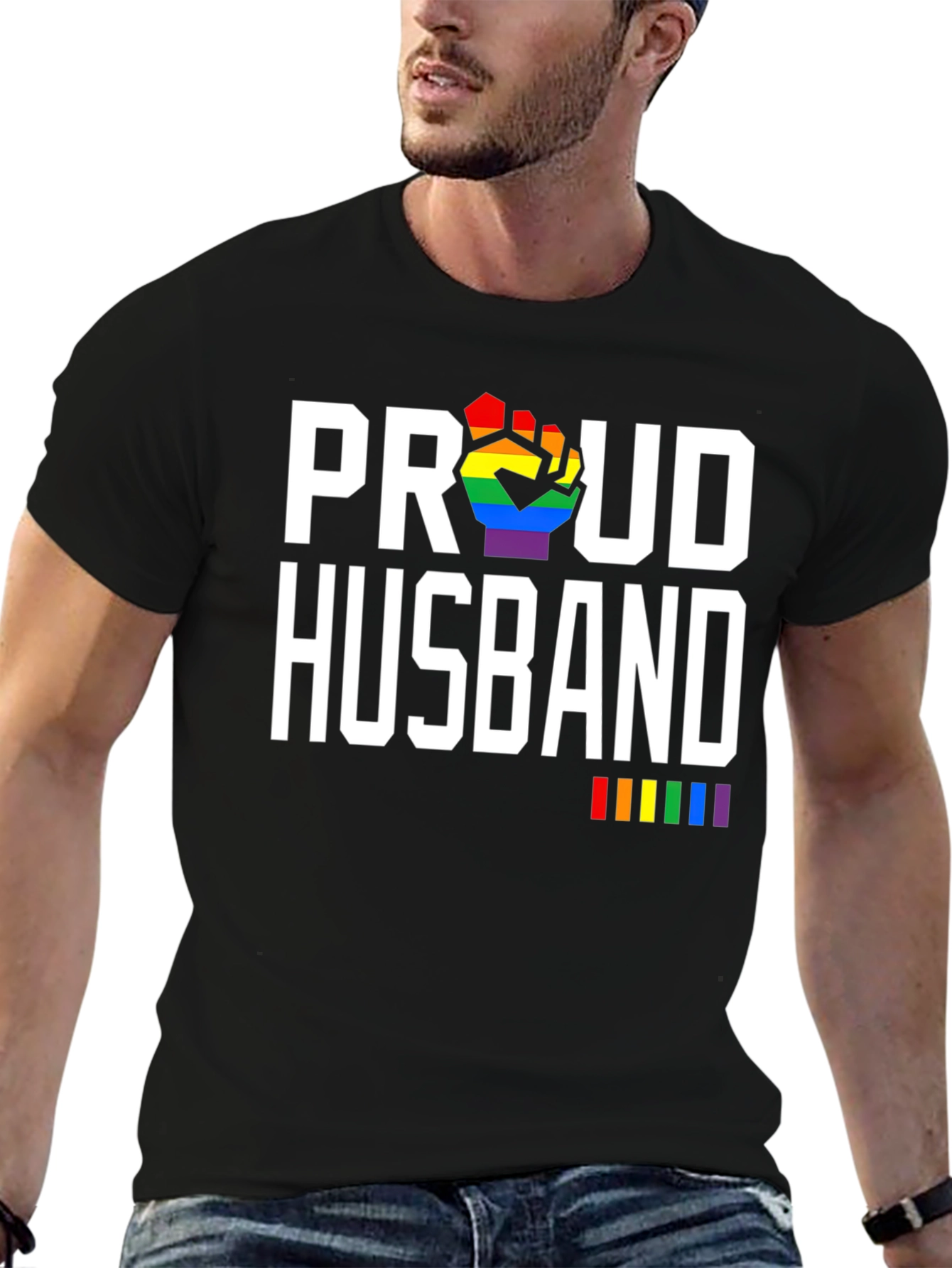 Proud Husband LGBTQ Pride T-Shirt