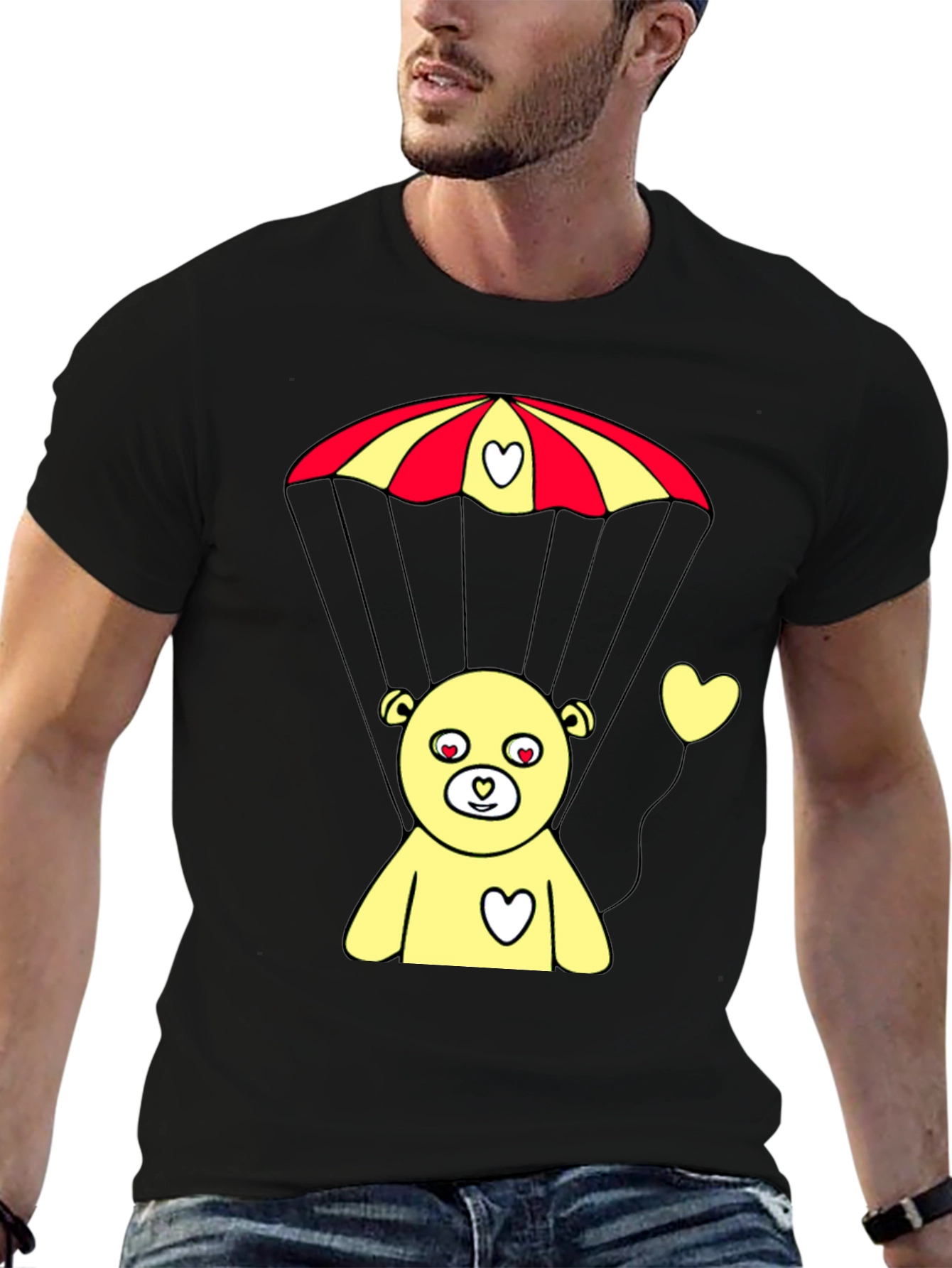 Parachute Bear Graphic Tee - Sweet & Playful Design