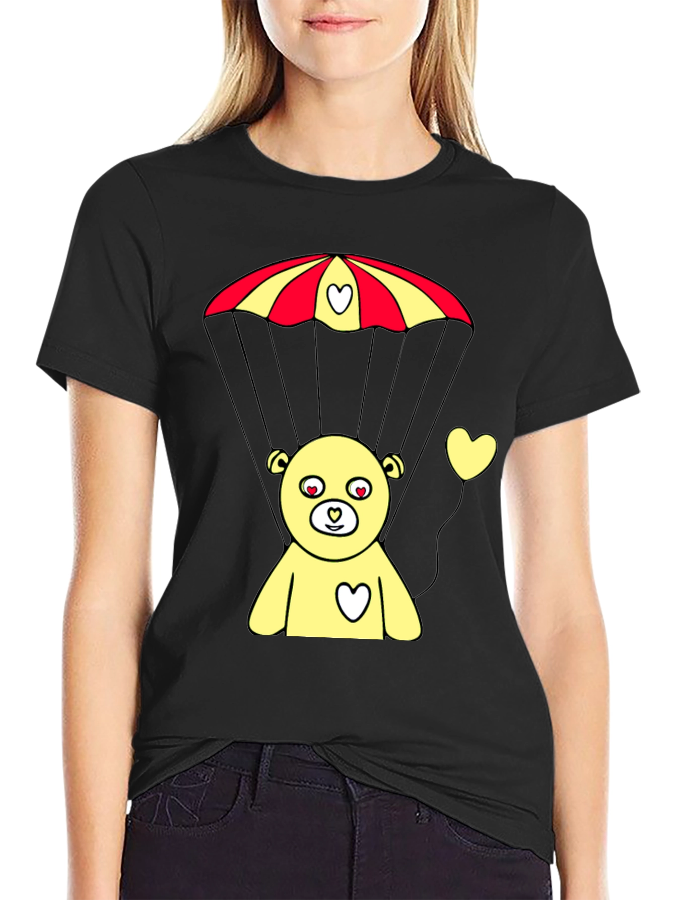 Parachute Bear Graphic Tee - Sweet & Playful Design