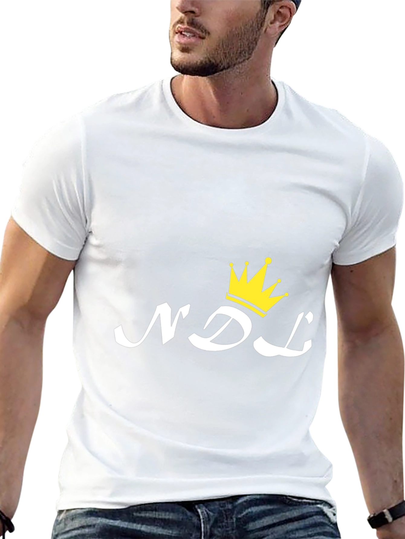 NDL Crown Graphic Print Black T-Shirt