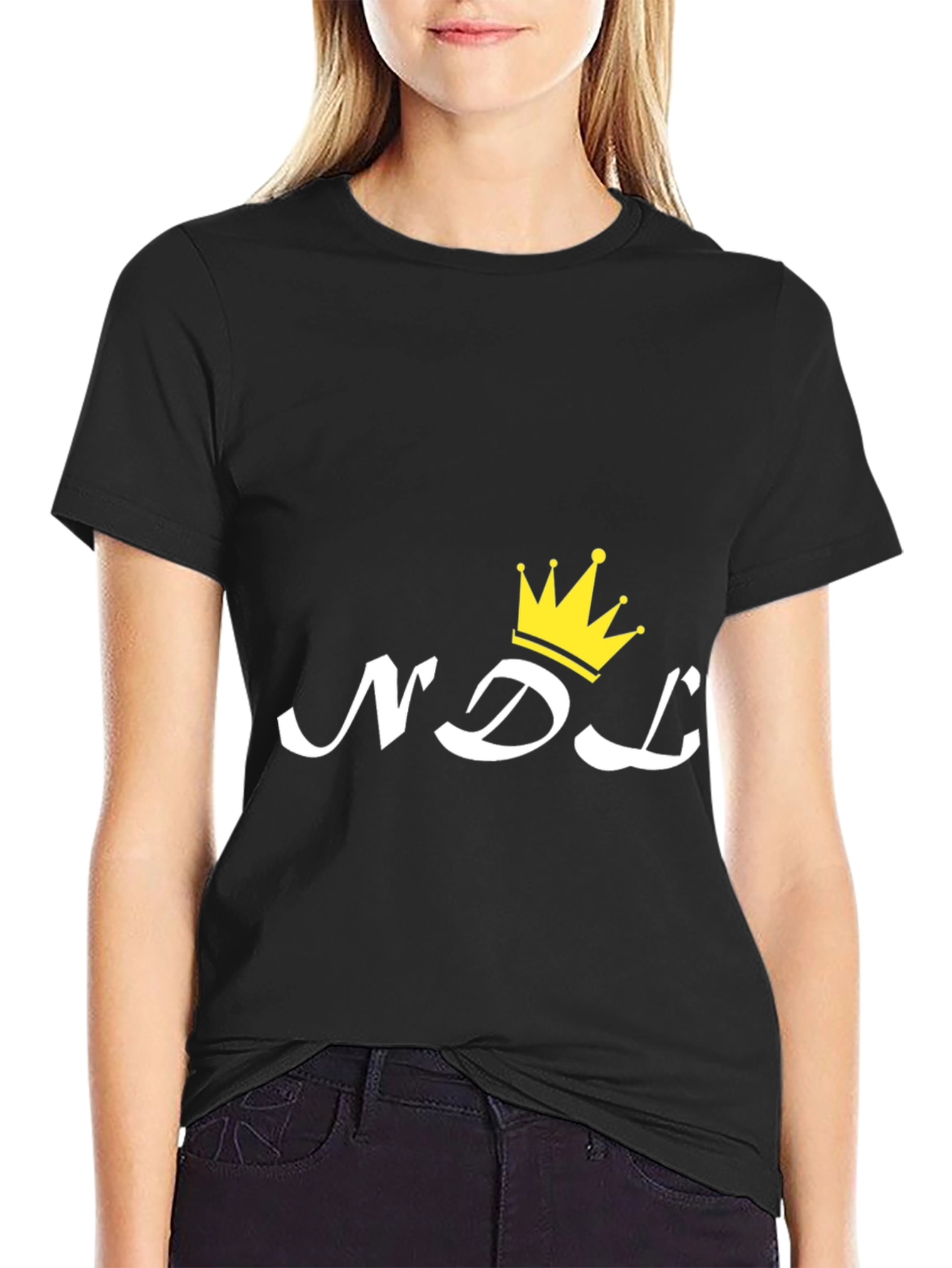 NDL Crown Graphic Print Black T-Shirt