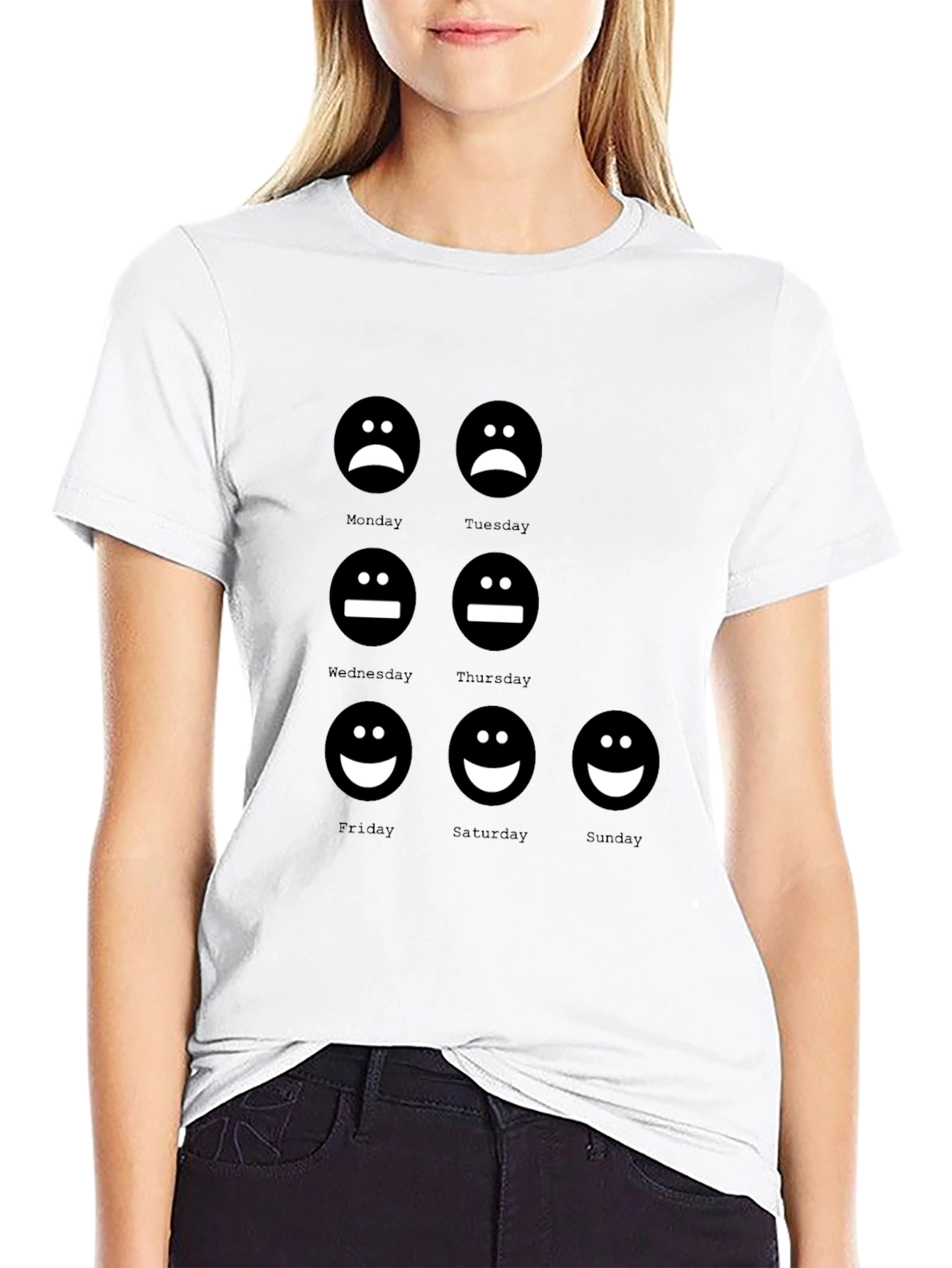 Mood of the Week Black Graphic T-Shirt