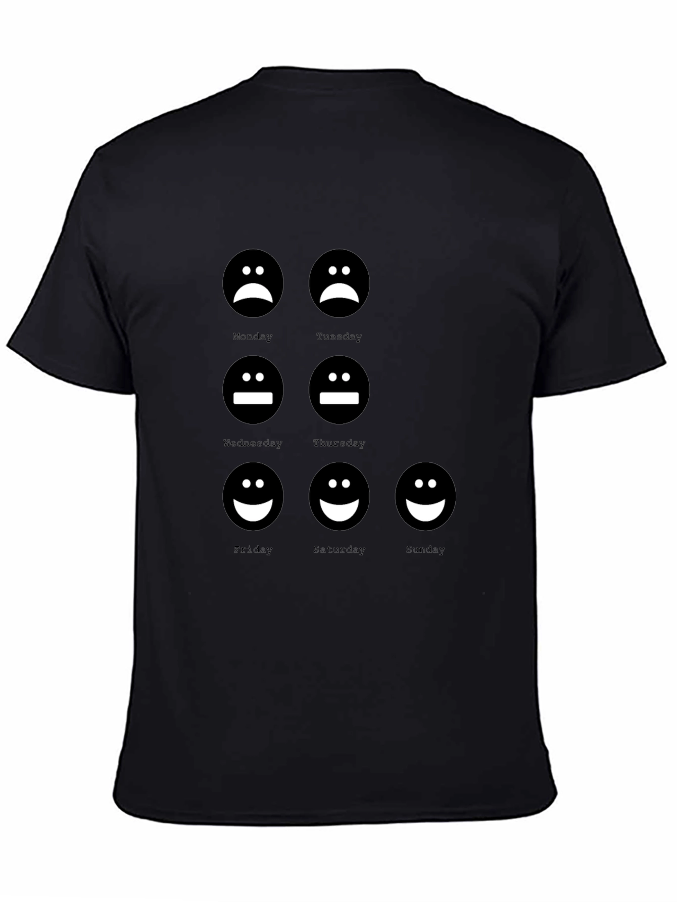Mood of the Week Black Graphic T-Shirt