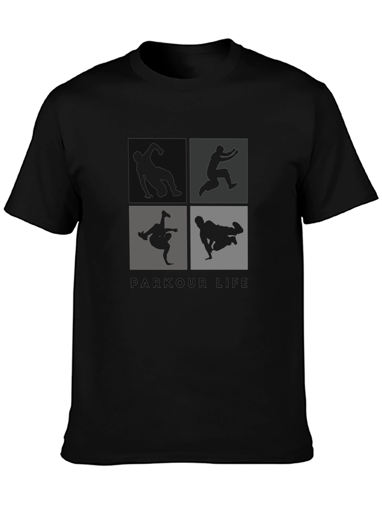 Parkour Silhouette Tee - Urban Style