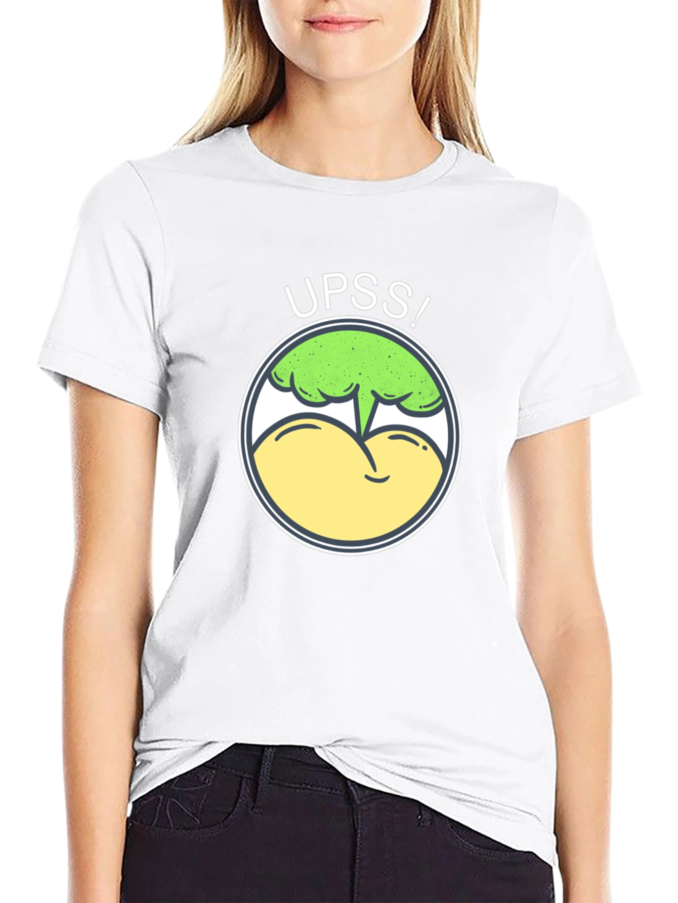 Funny UPSS! Broccoli Butt T-Shirt - Humor Tee