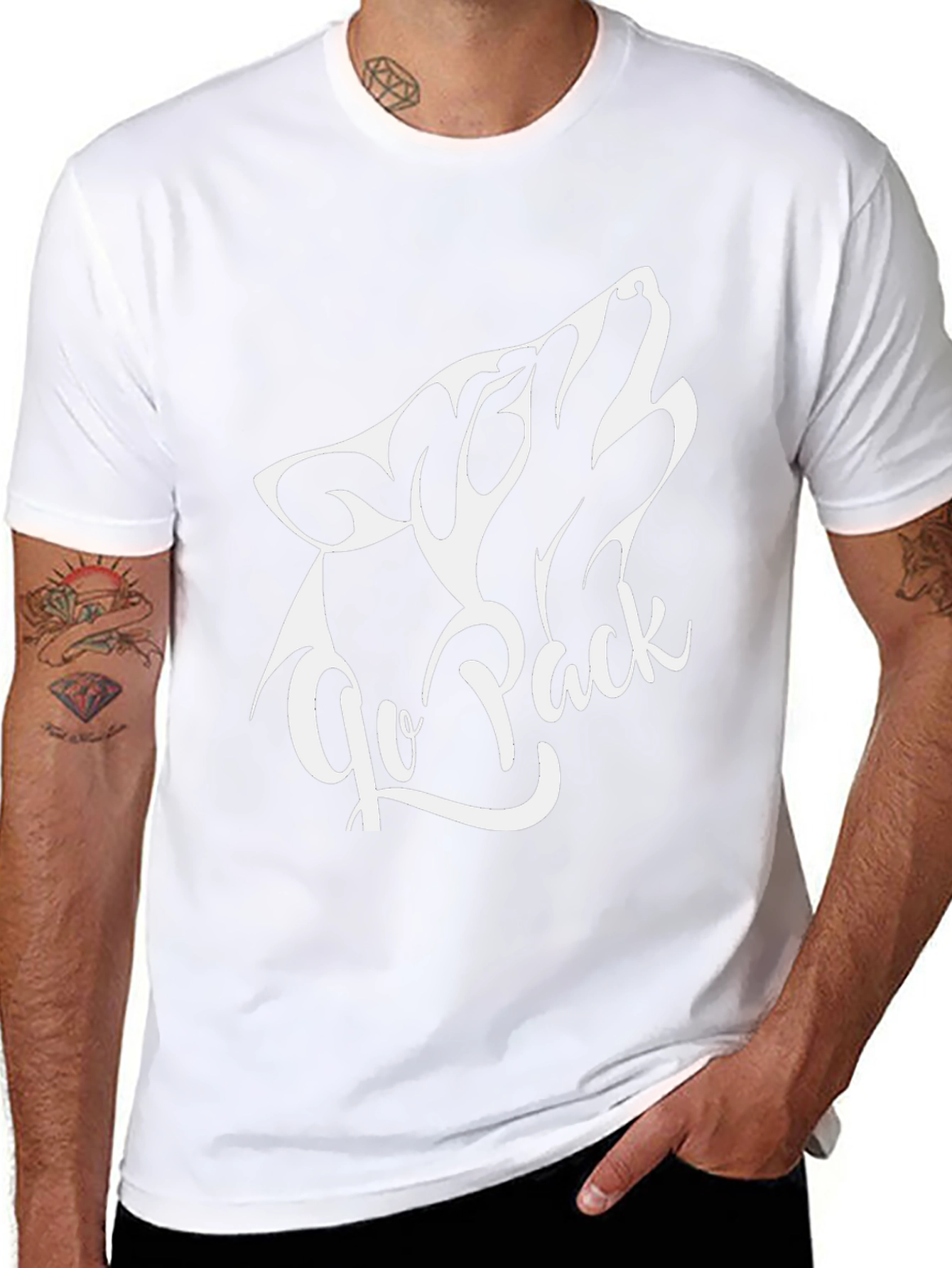 Go Pack Wolf Graphic T-Shirt