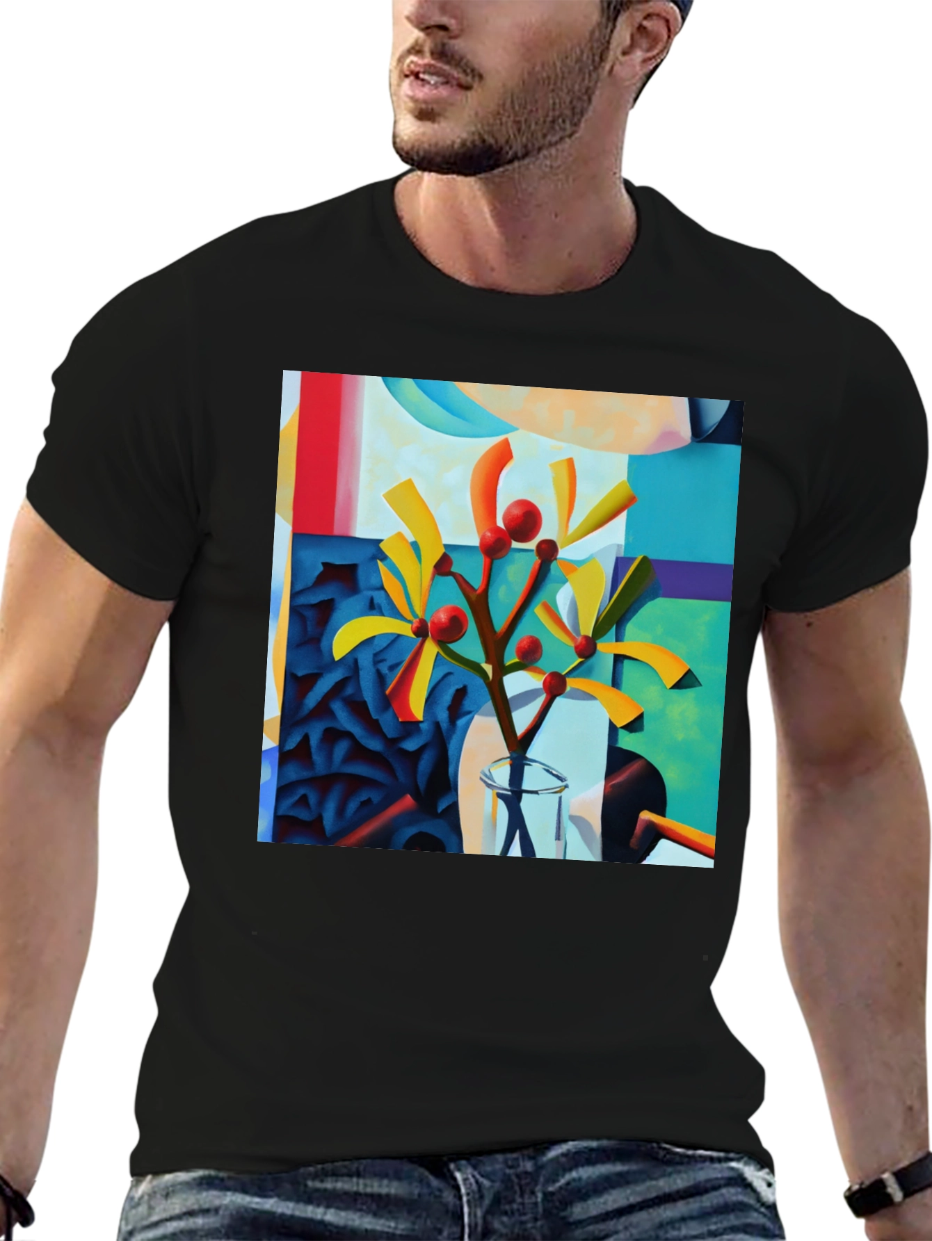 Abstract Botanical Art Graphic Tee