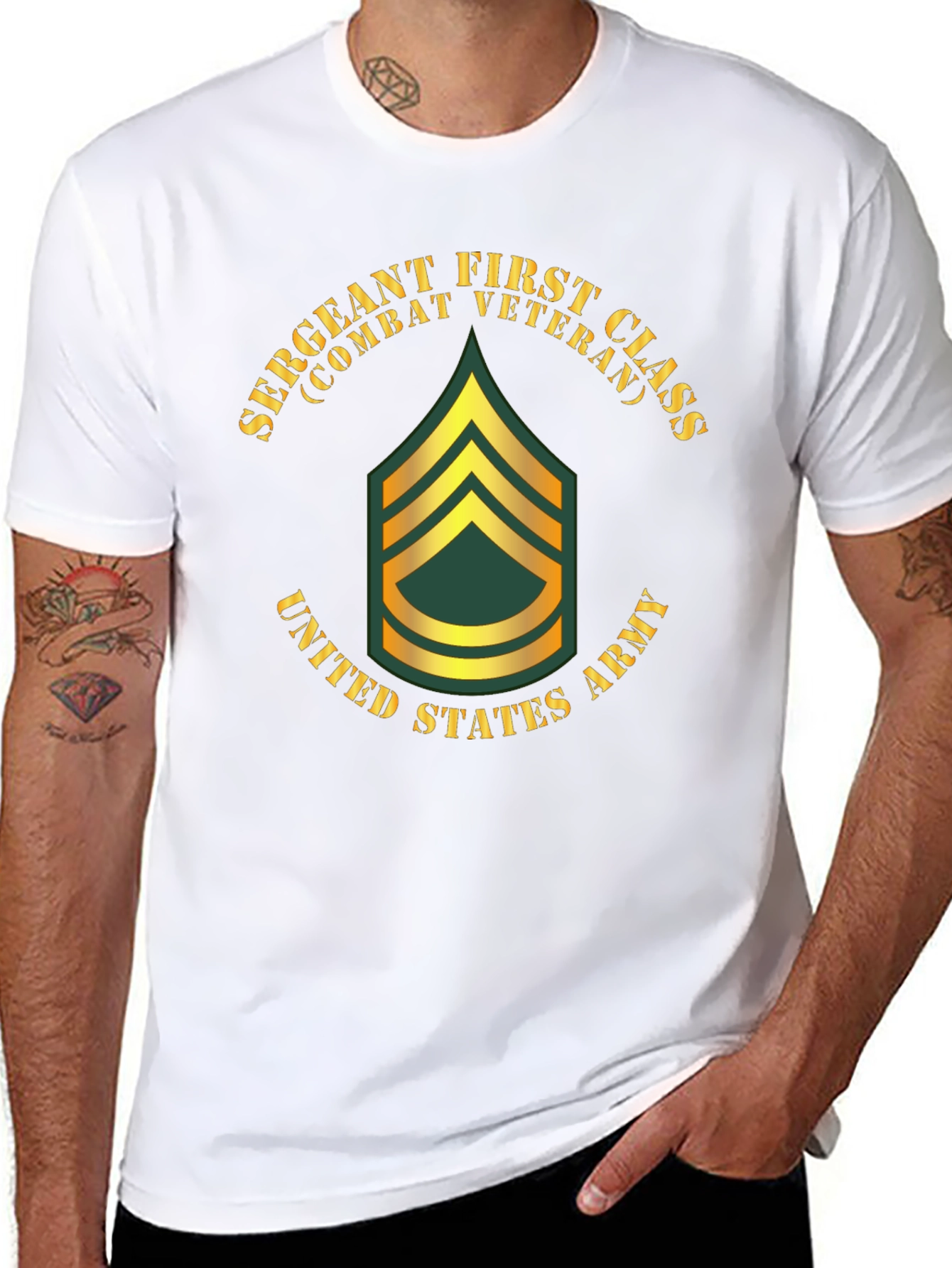 Sergeant First Class Combat Veteran T-Shirt