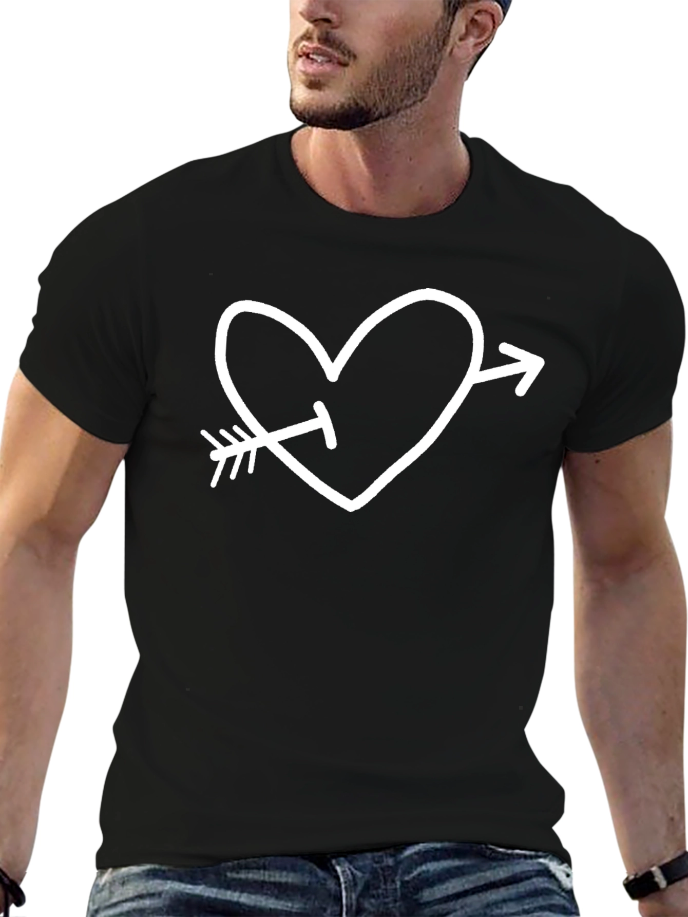 Cupids Arrow Heart Graphic Tee