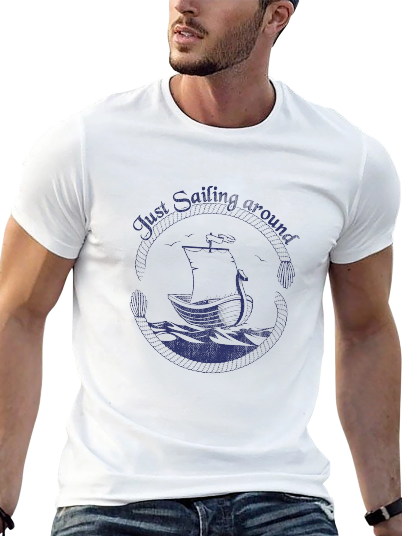 Nautical Sailing T-Shirt - Just Sailing Around