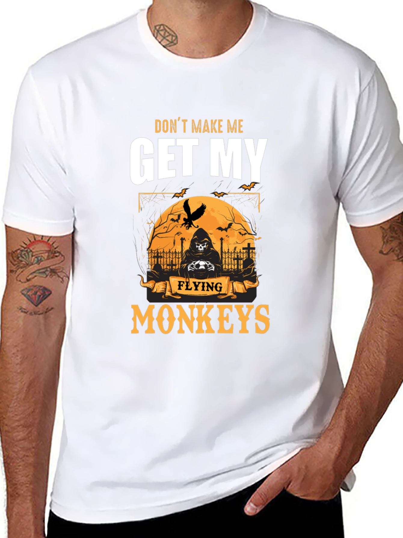 Dont Make Me Get My Flying Monkeys Halloween T-Shirt