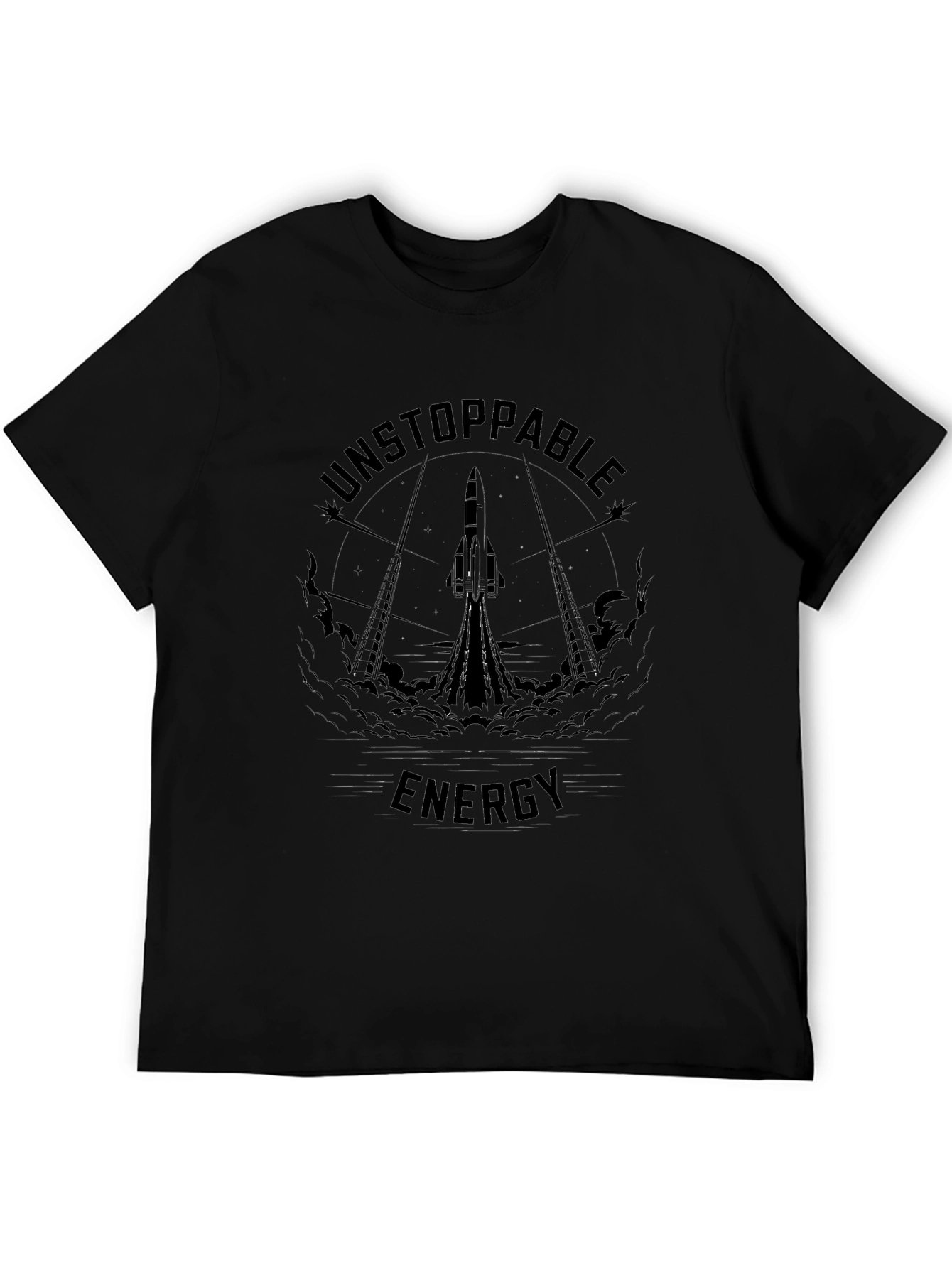 Unstoppable Energy Rocket Launch Graphic T-Shirt
