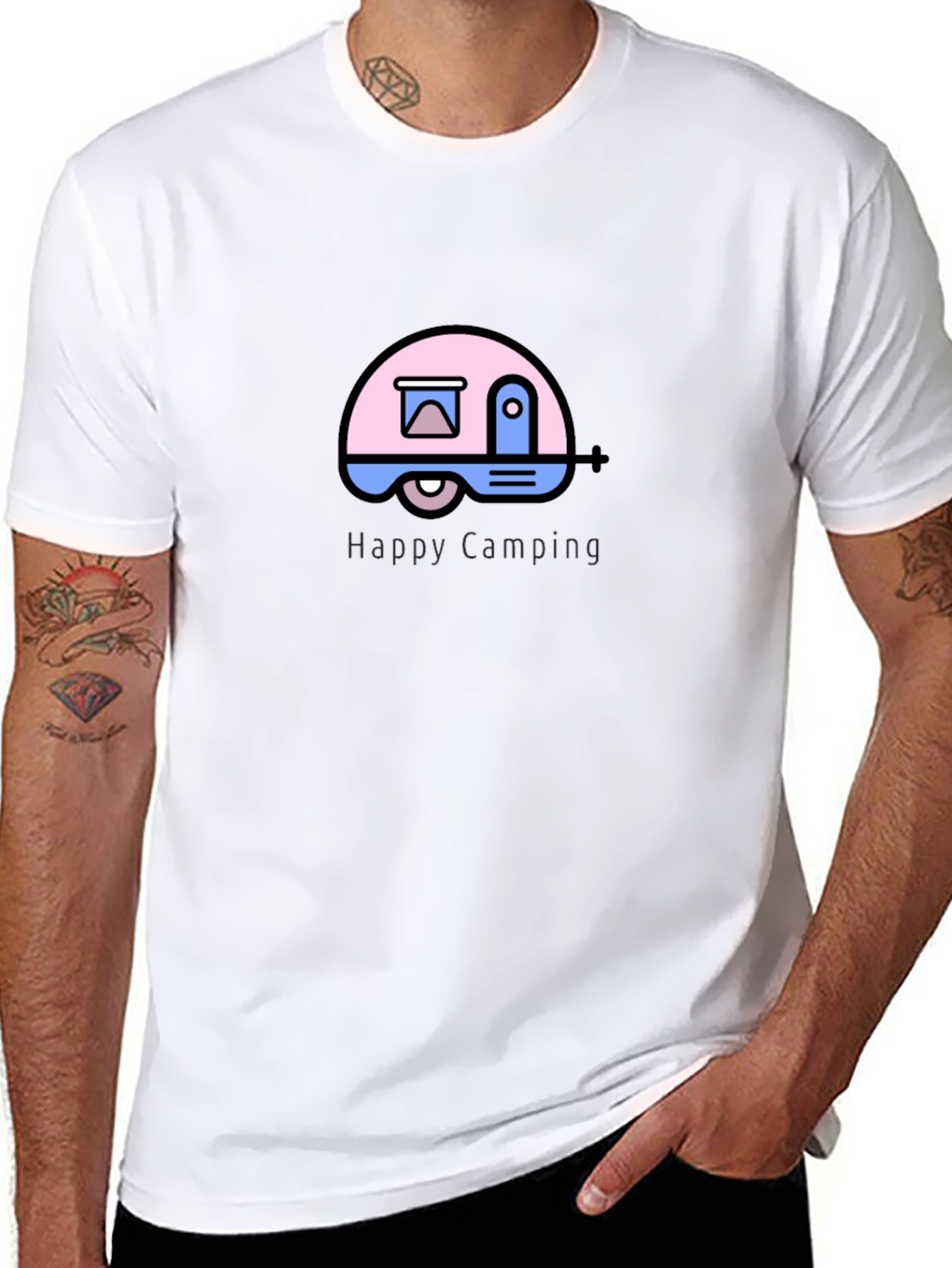 Happy Camping Graphic T-Shirt