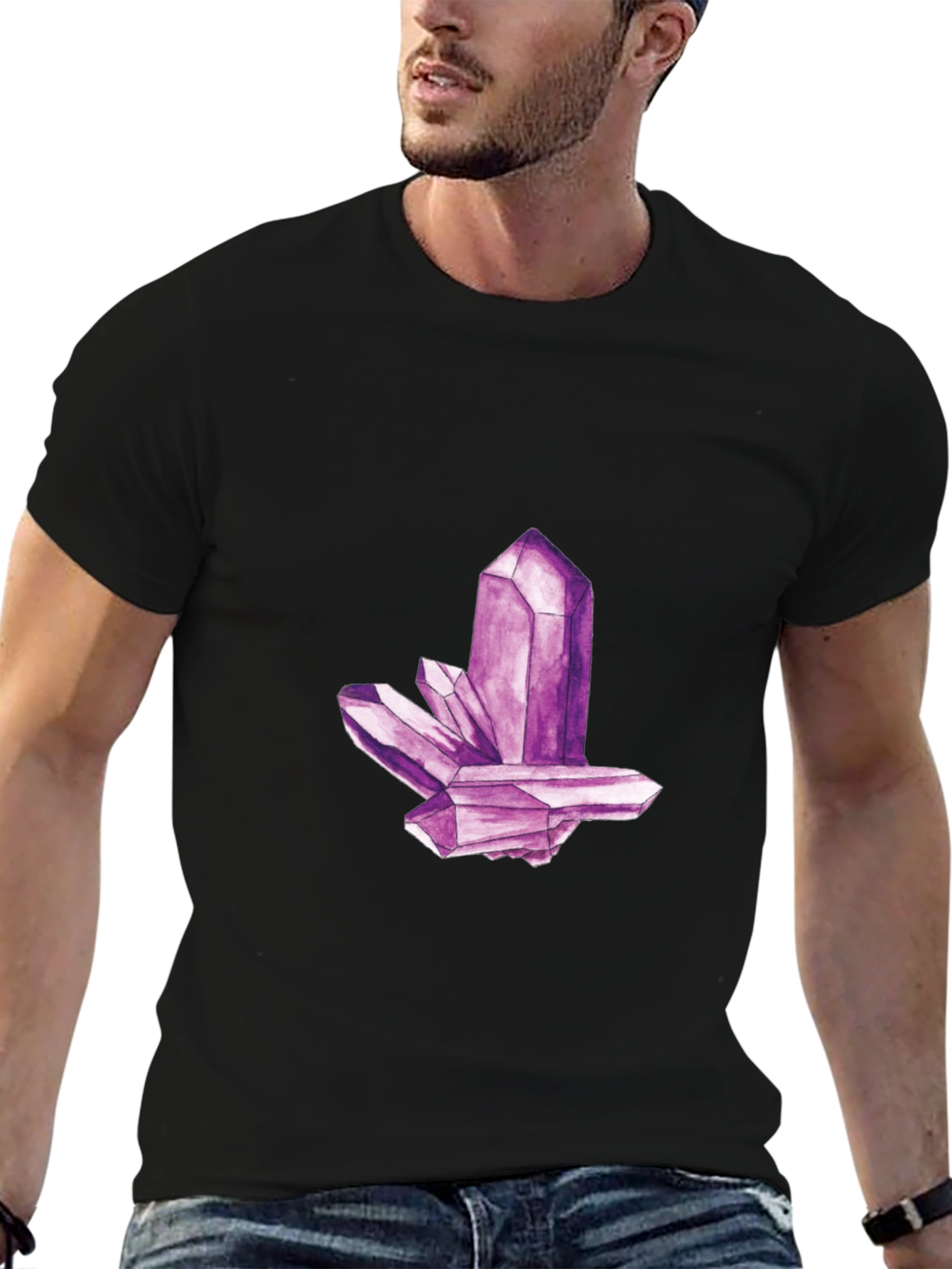 Amethyst Crystal Graphic T-Shirt - Unisex