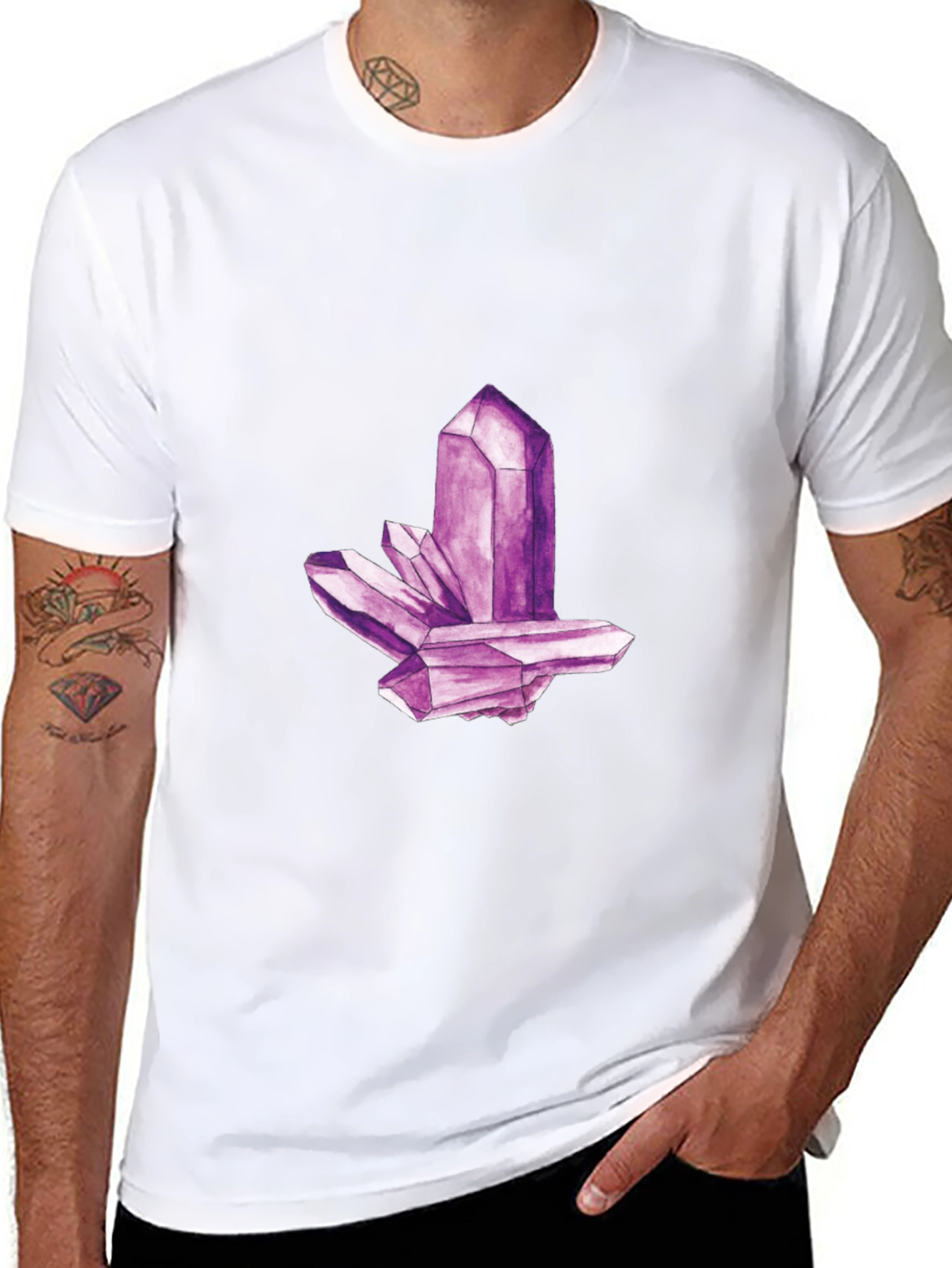 Amethyst Crystal Graphic T-Shirt - Unisex