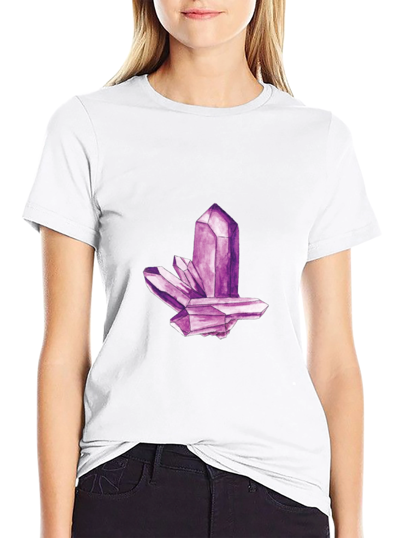 Amethyst Crystal Graphic T-Shirt - Unisex