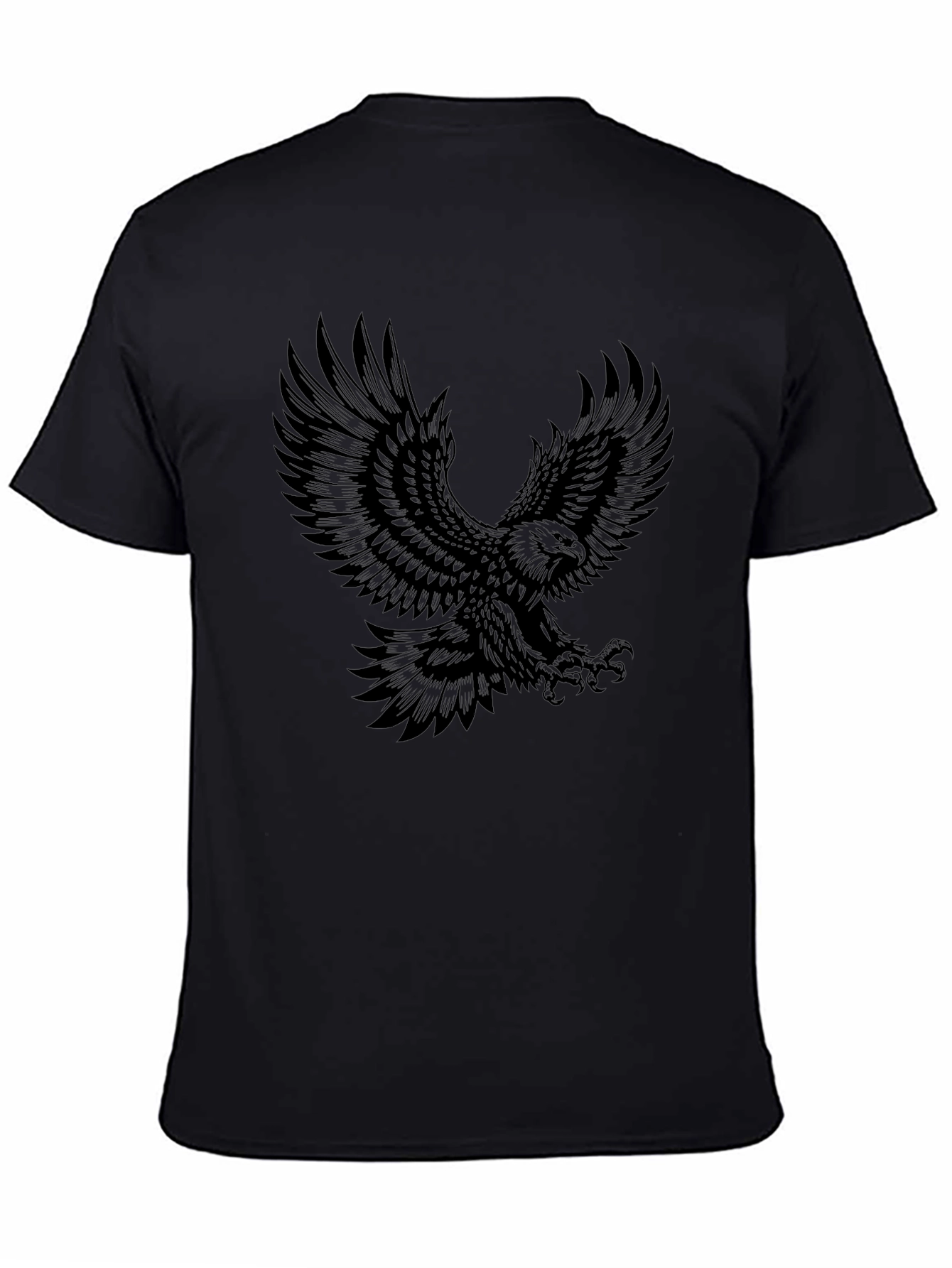 Black Eagle Graphic Tee - Mens Fashion