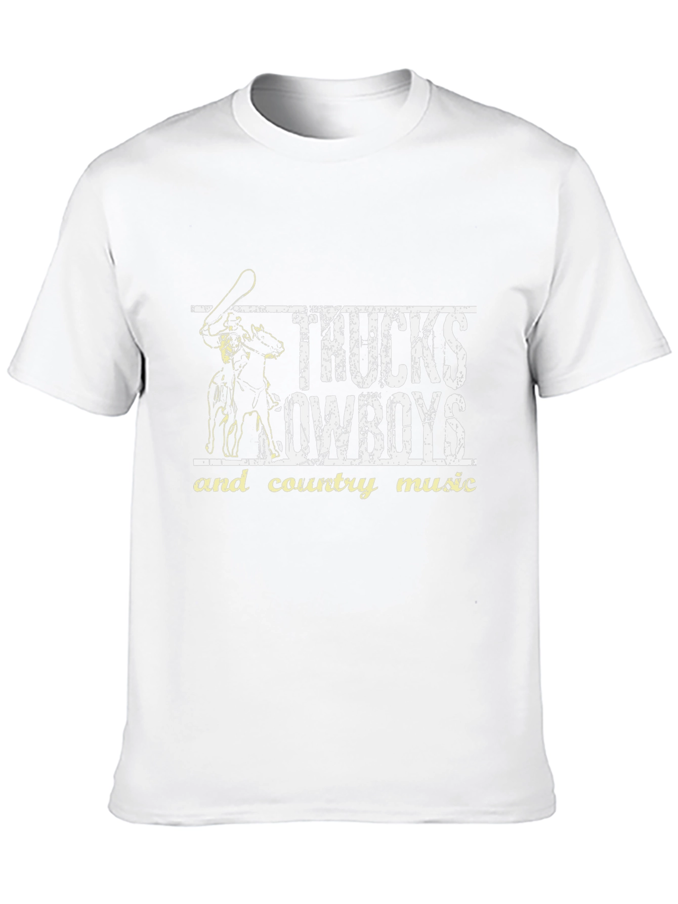 Trucks Cowboys & Country Music Graphic T-Shirt