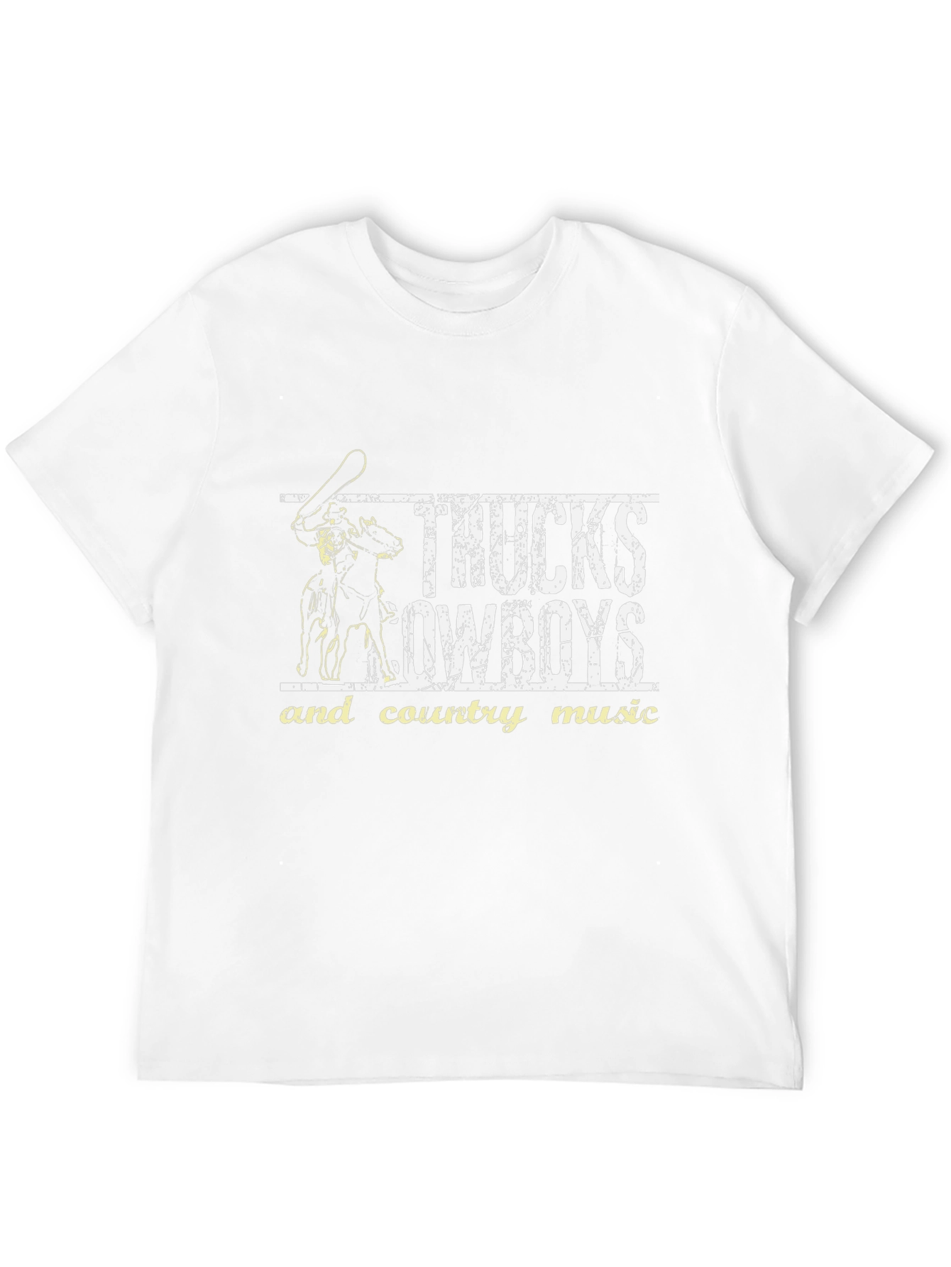 Trucks Cowboys & Country Music Graphic T-Shirt