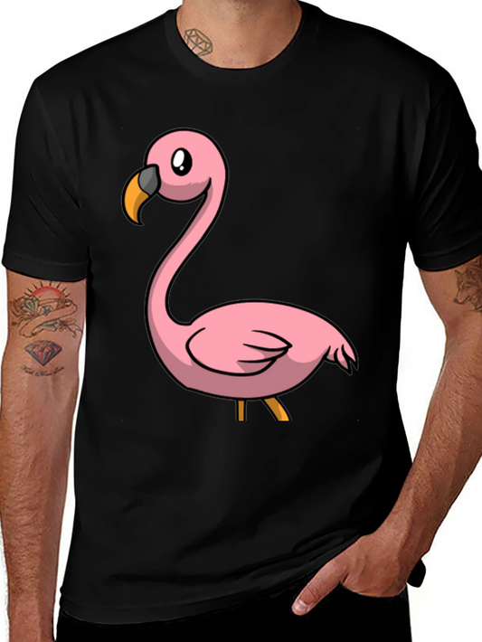 Black Flamingo Graphic T-Shirt - Mens Casual Tee