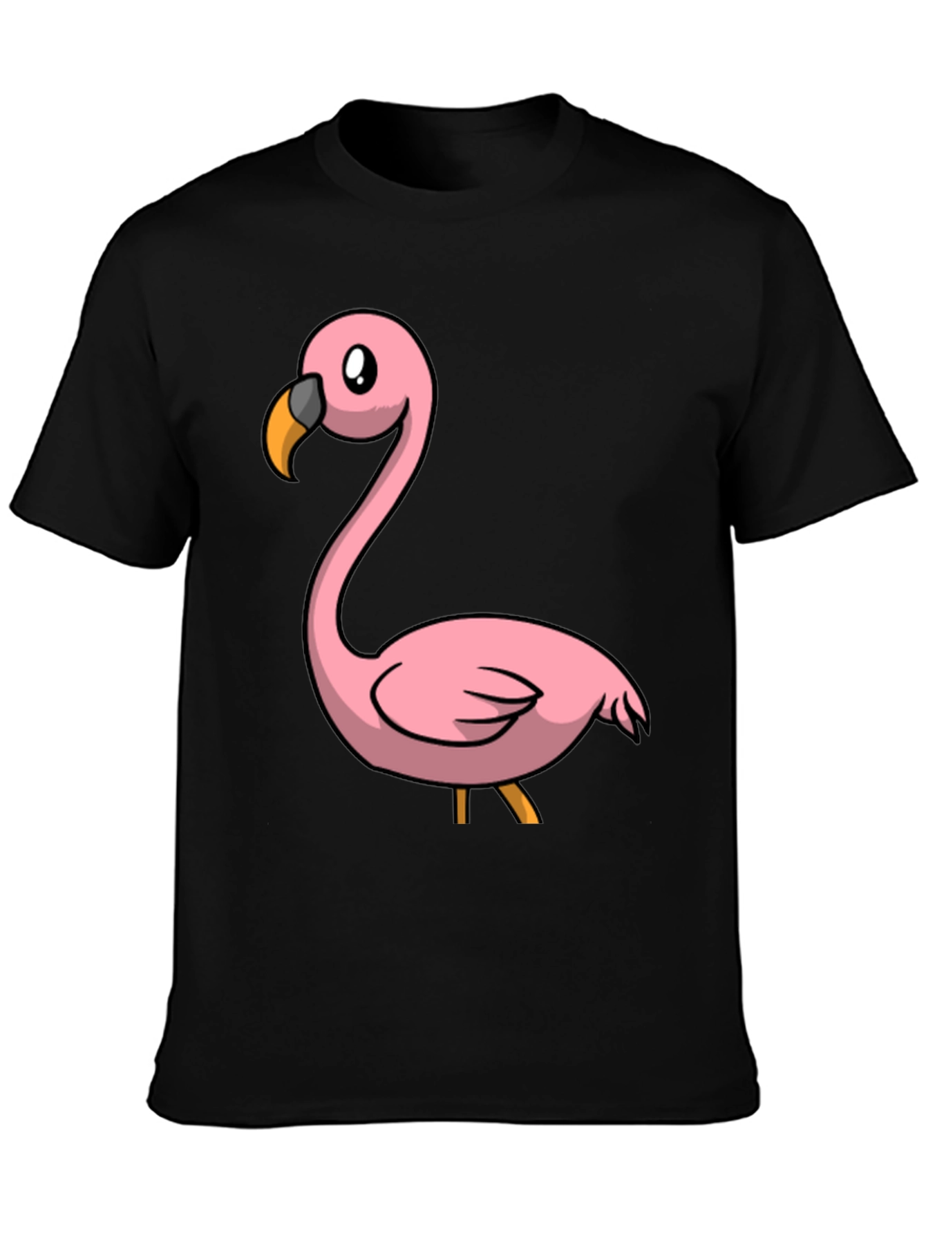Black Flamingo Graphic T-Shirt - Mens Casual Tee