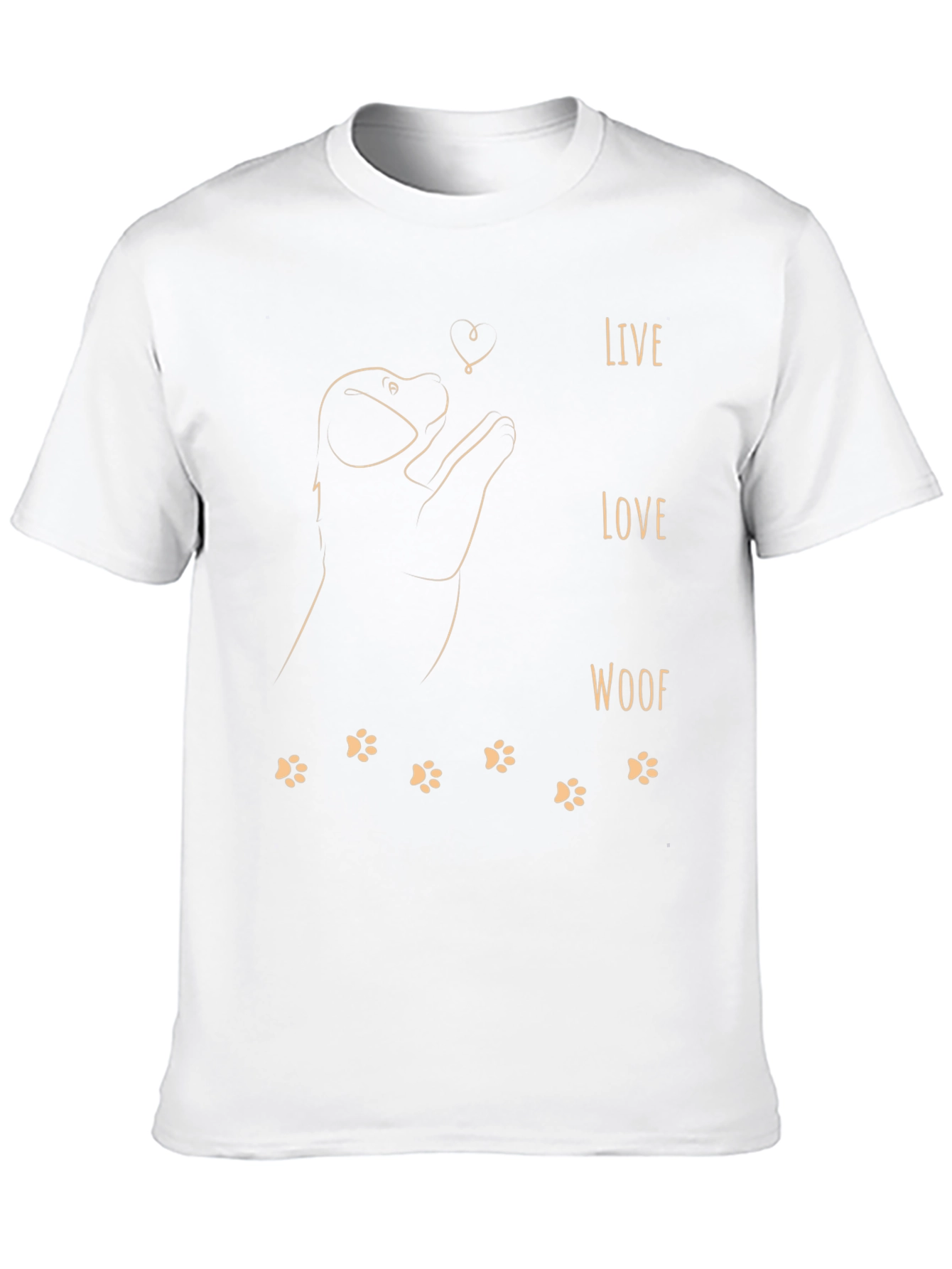 Live Love Woof Dog T-Shirt