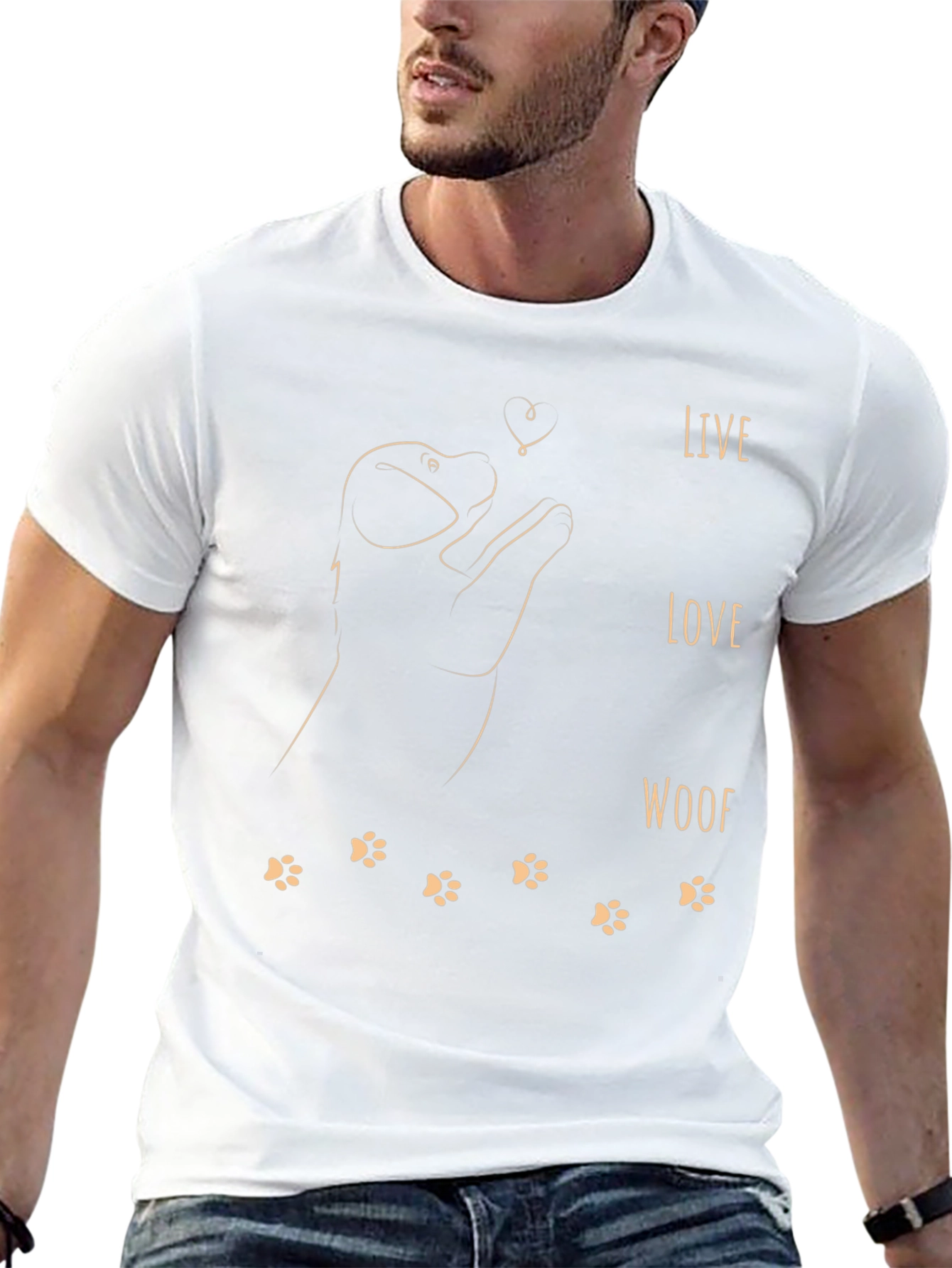 Live Love Woof Dog T-Shirt
