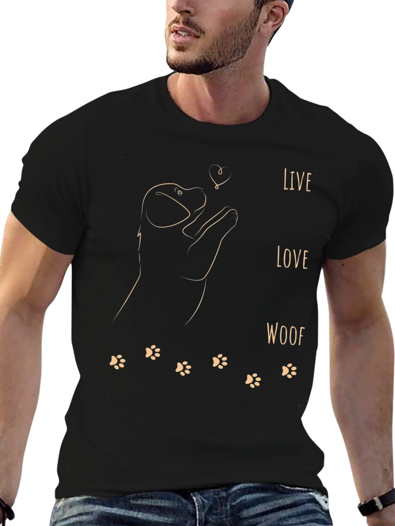 Live Love Woof Dog T-Shirt