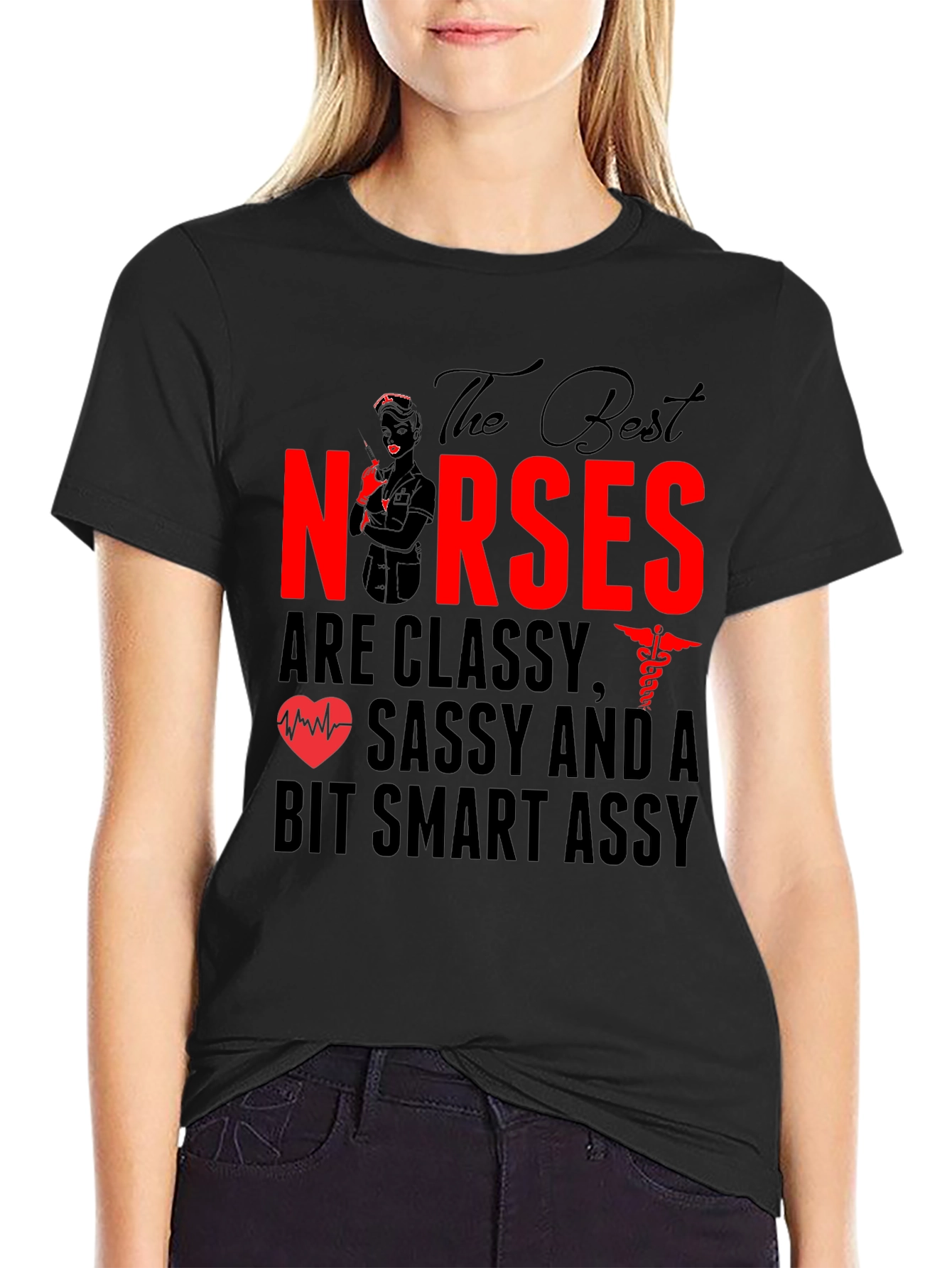 Classy Nurses Graphic Tee - Sassy & Smart