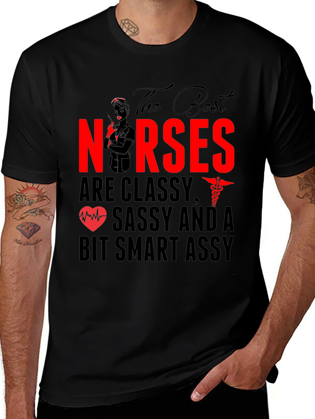 Classy Nurses Graphic Tee - Sassy & Smart