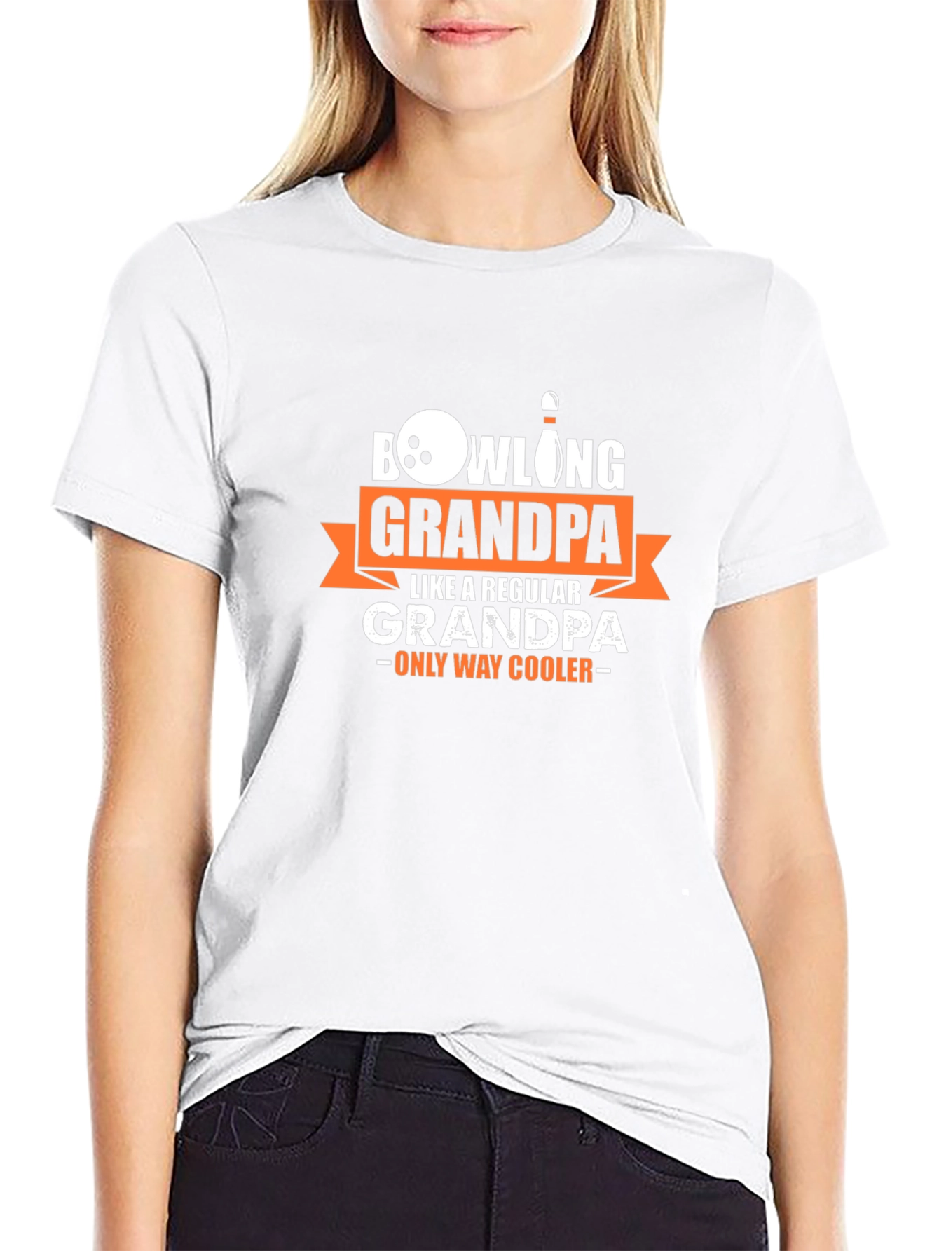 Bowling Grandpa T-Shirt - Cool Grandpa Graphic Tee