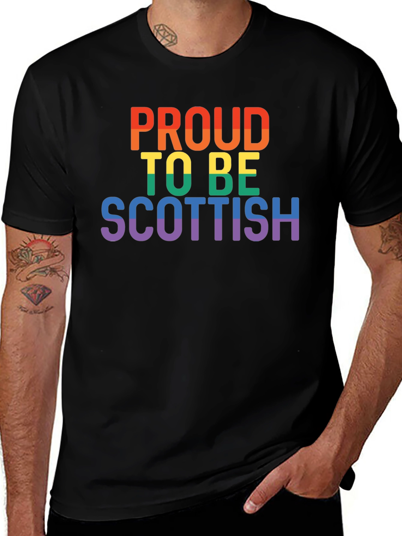Proud to be Scottish LGBTQ+ Pride T-Shirt