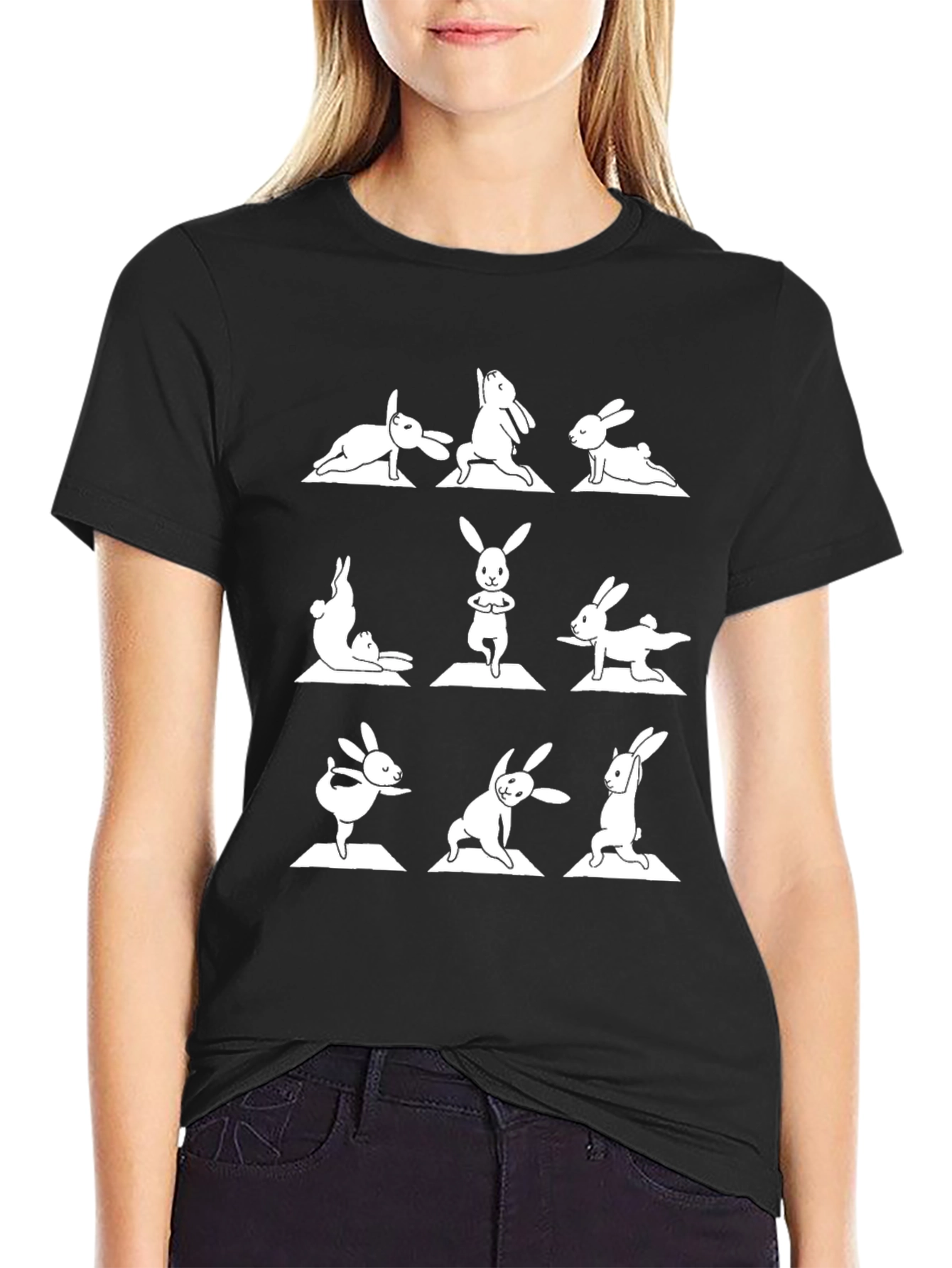 Yoga Bunny T-Shirt - Funny Exercise Tee