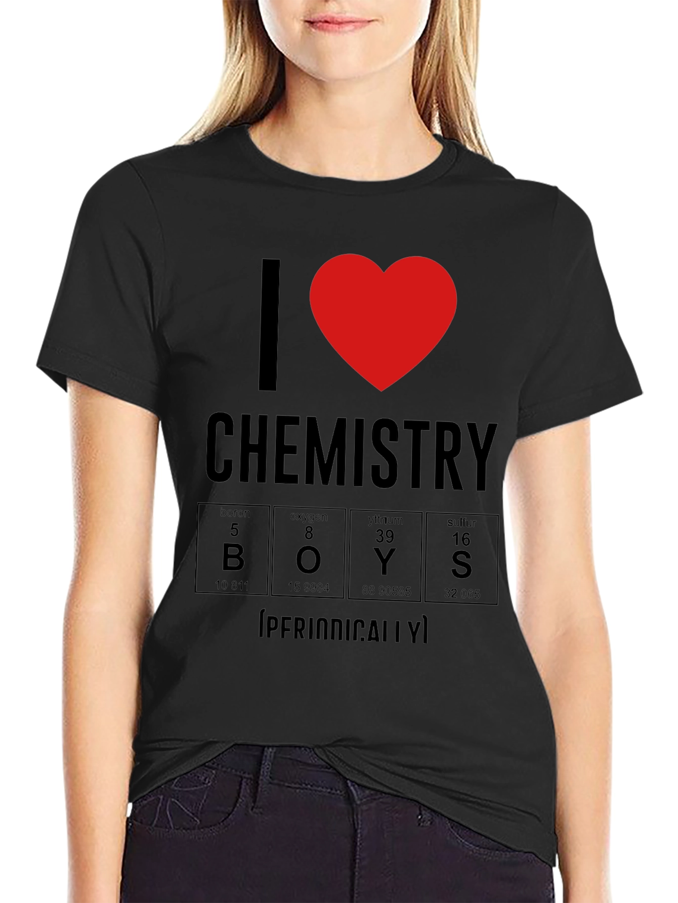 I Heart Chemistry Periodically Funny T-Shirt